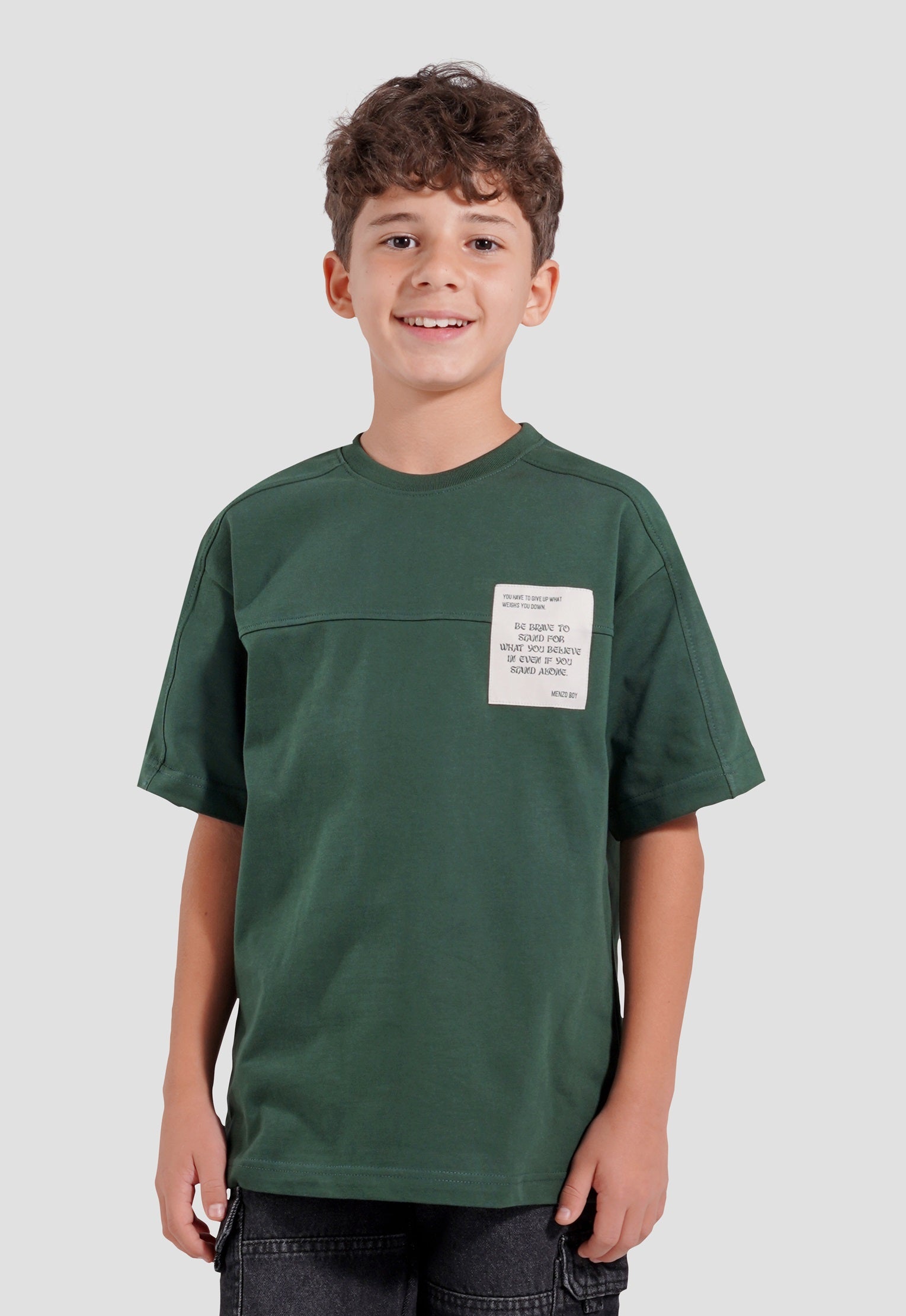 Crew Neck Over Size Printed T-Shirt