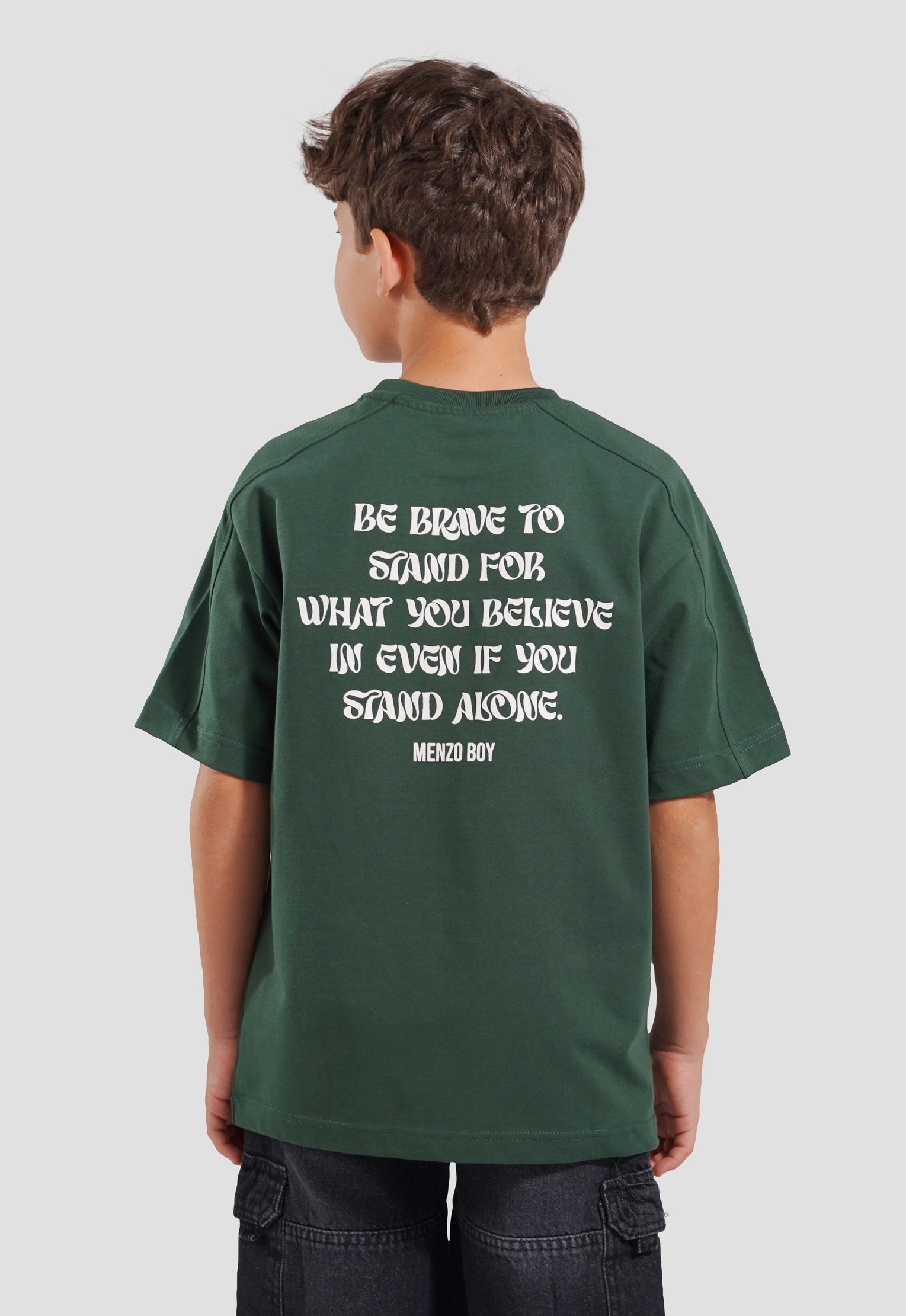 Crew Neck Over Size Printed T-Shirt