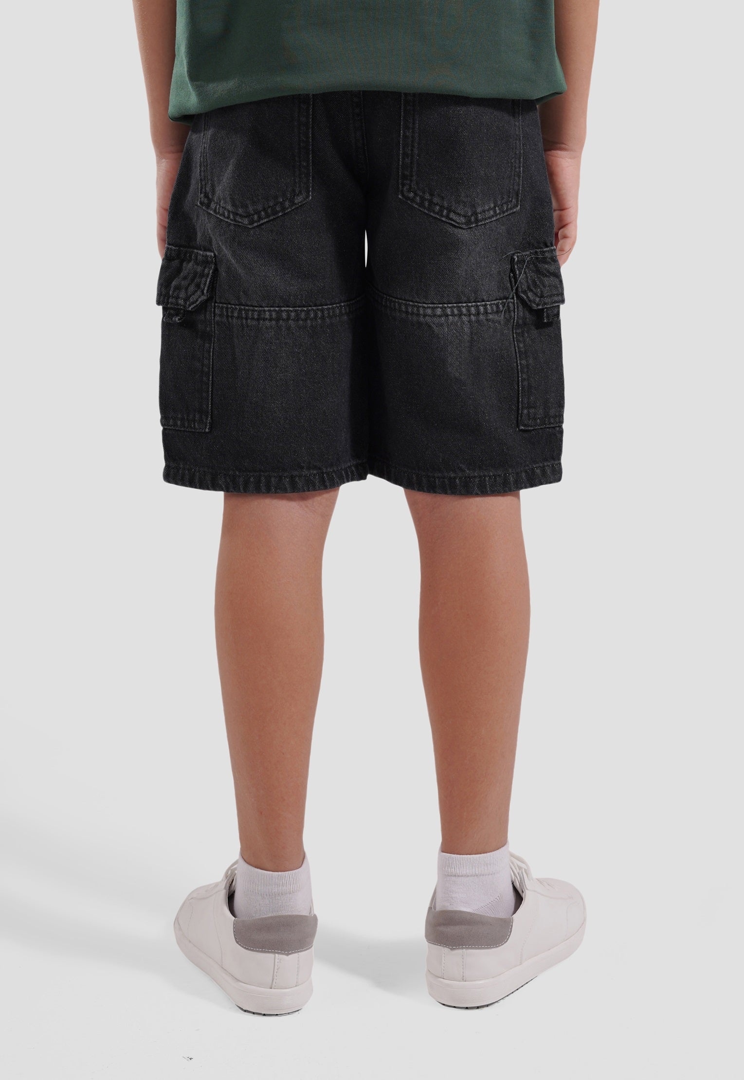 Kids Cargo Fit Denim Short