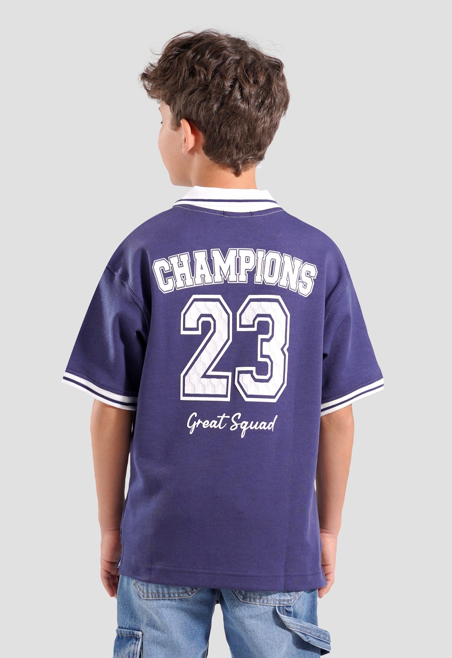 Kids Printed Polo Shirt