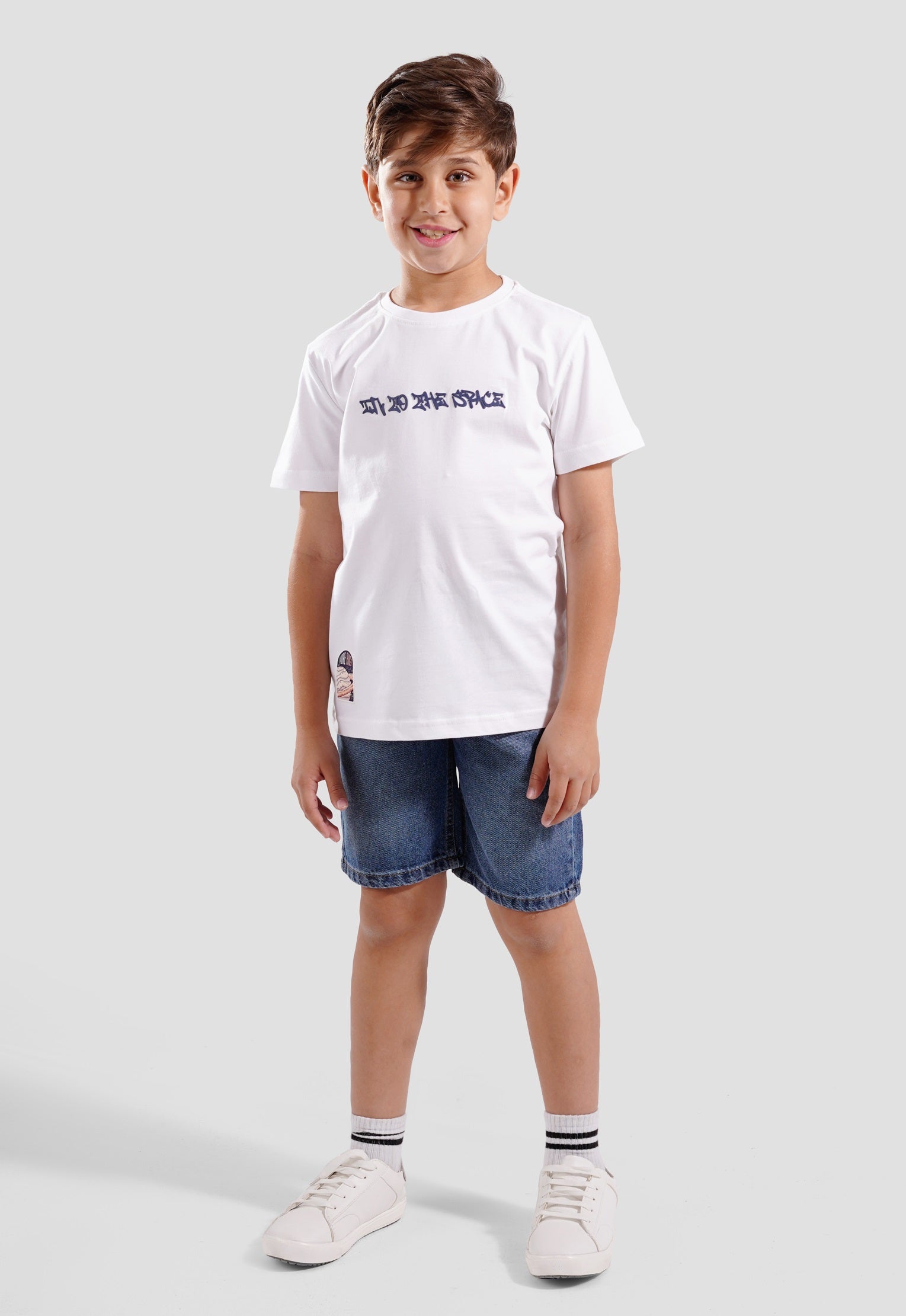 Kids-Crew Neck Printed T-Shirt