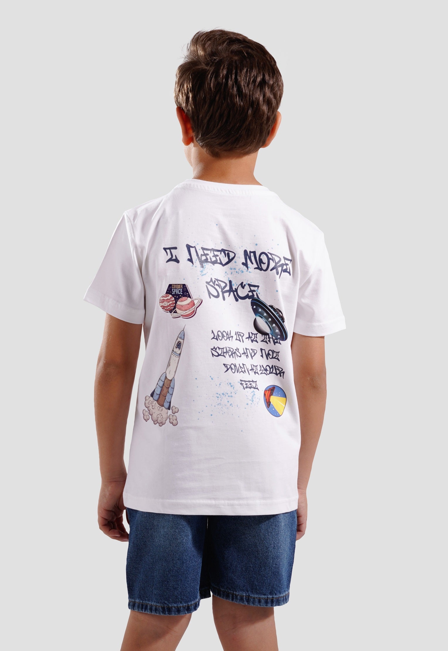 Kids-Crew Neck Printed T-Shirt