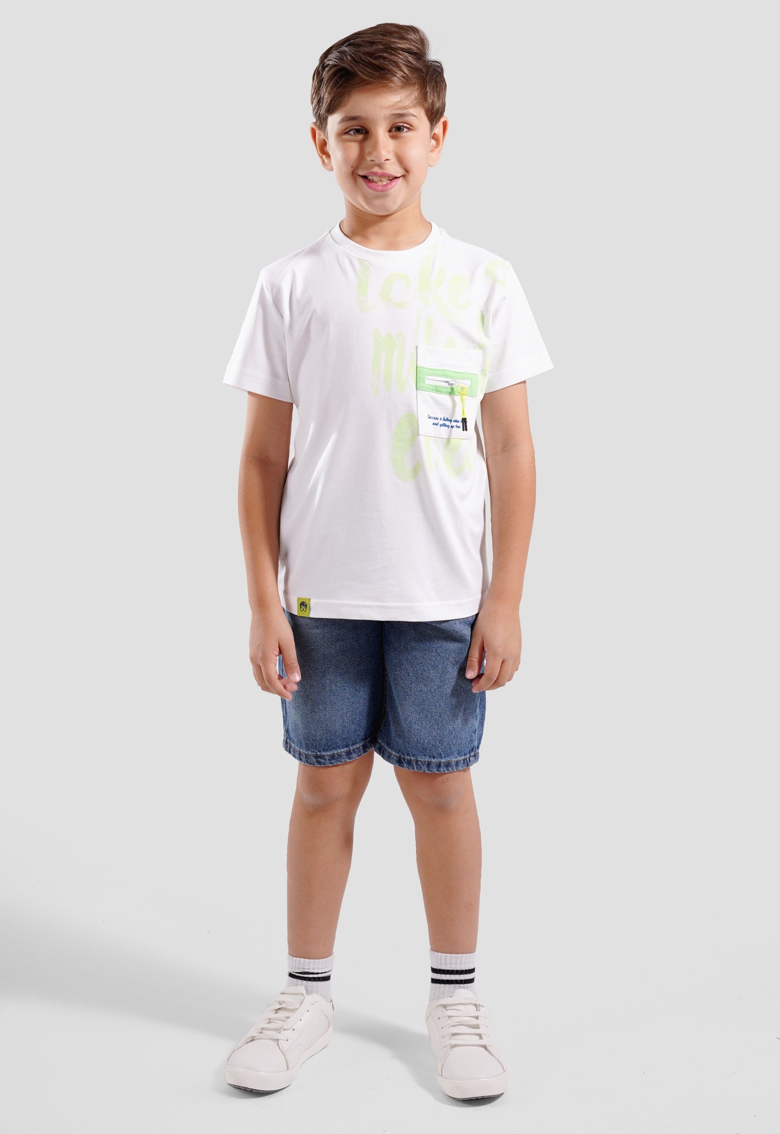 Kids-Crew Neck Printed T-Shirt