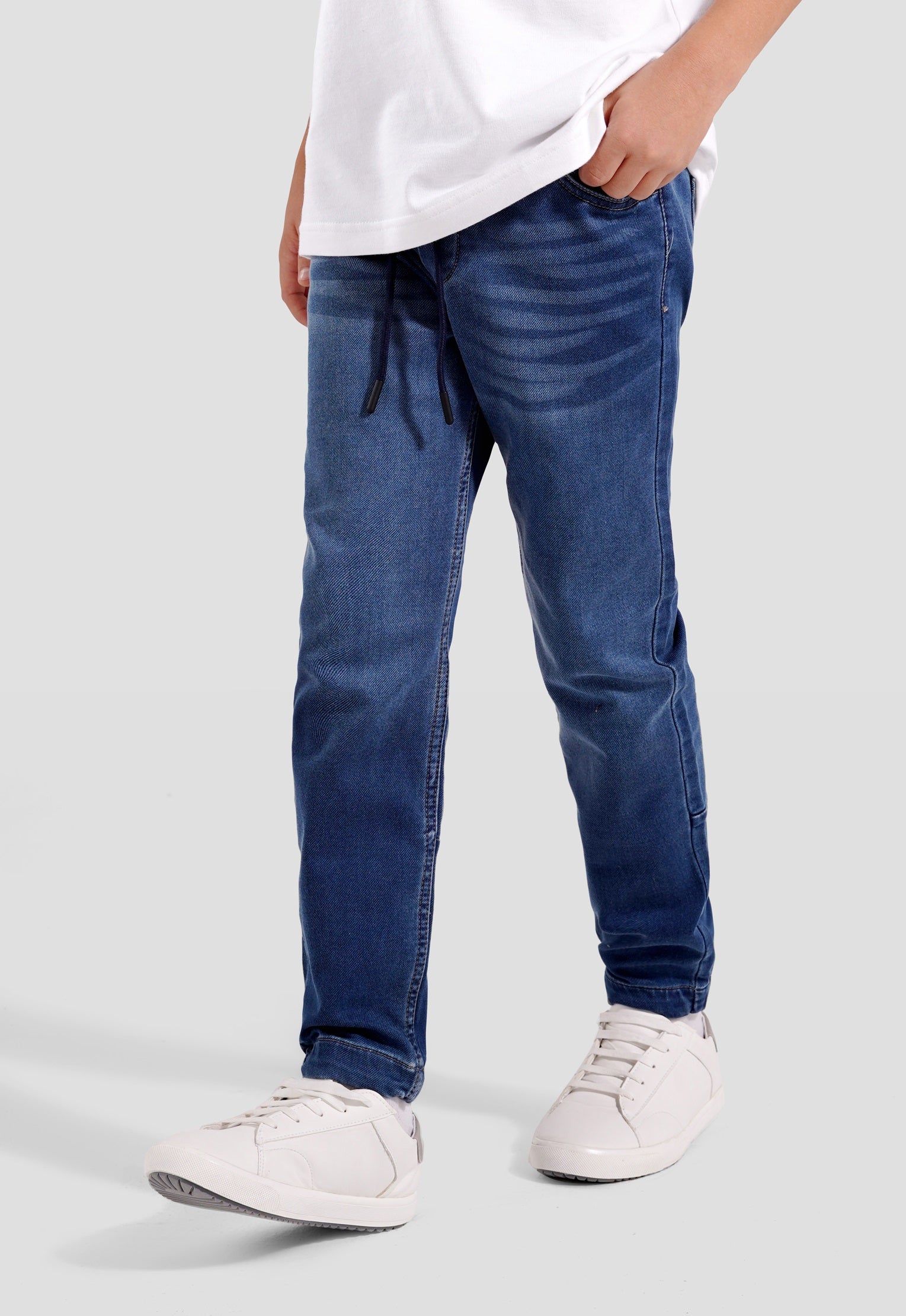 Kids Jogger Fit Denim Pant