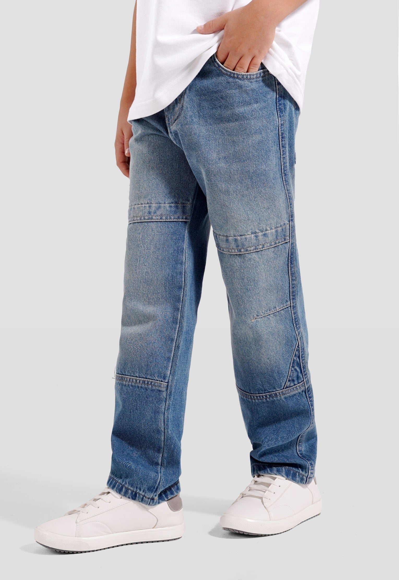 Kids Wide Leg Denim Pant