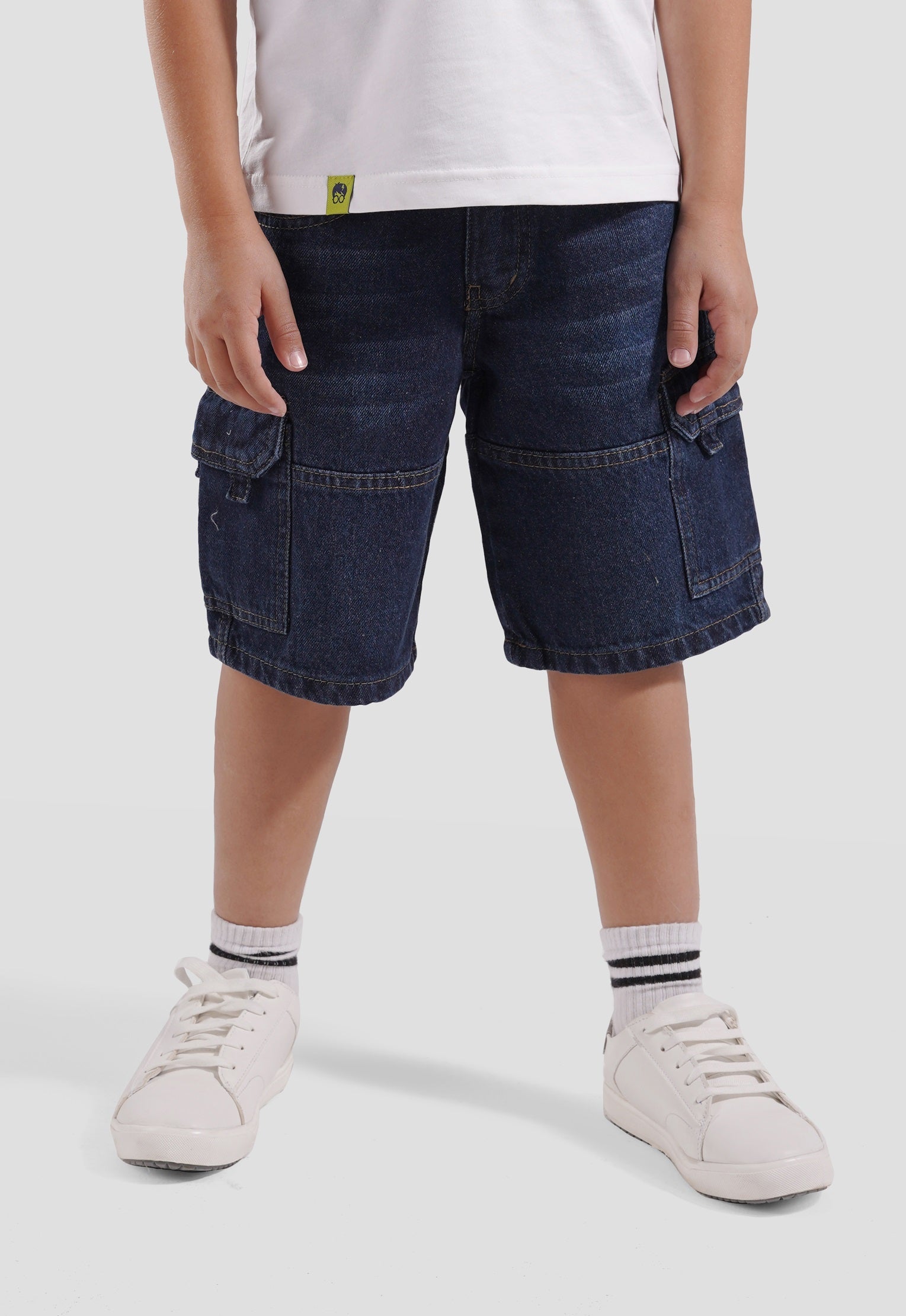 Kids Cargo Fit Denim Short