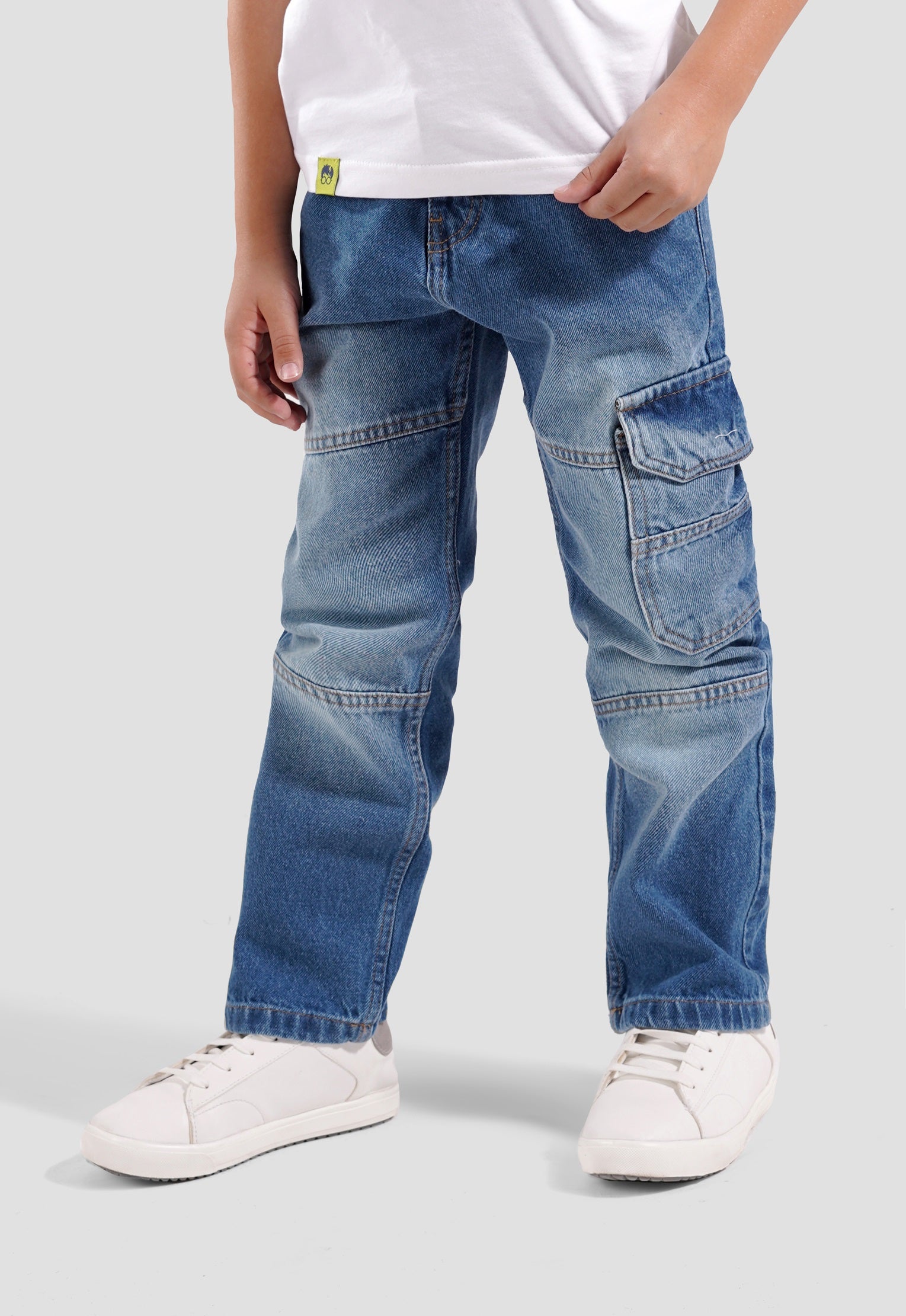 Kids Wide Leg Denim Pant