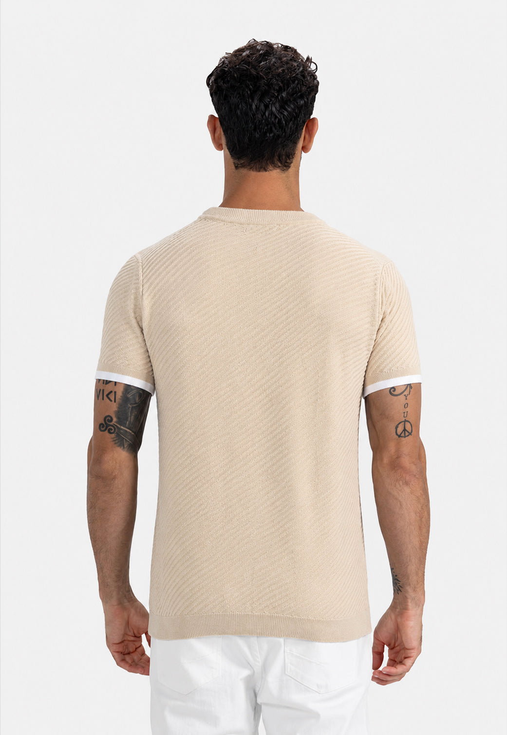 Crew Neck Knitted T-Shirt