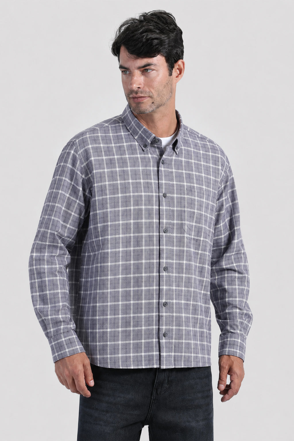Slim Fit Checked Shirt