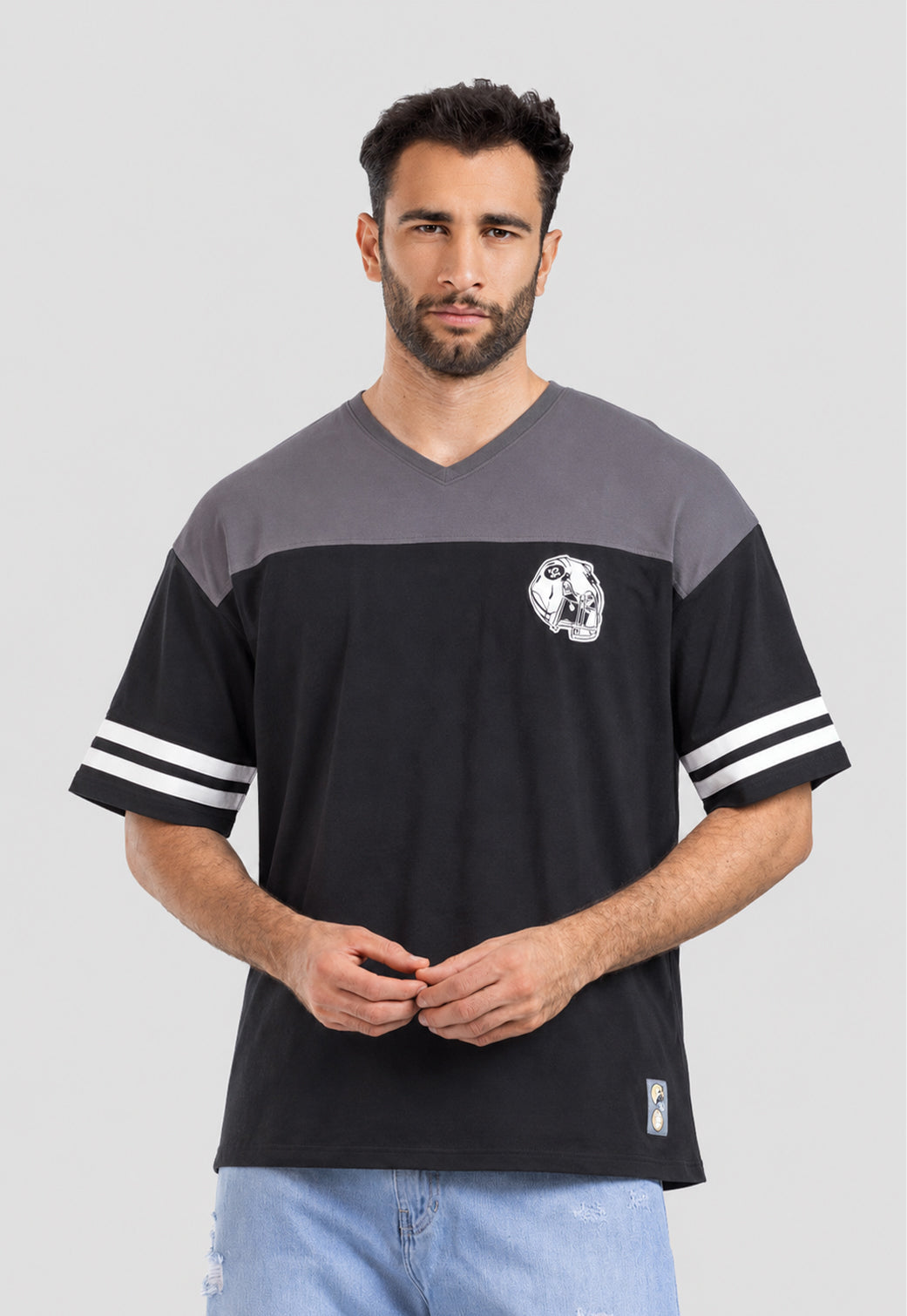 Crew Neck Over Size Printed T-shirt