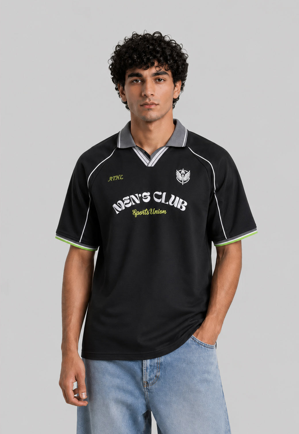 over size polo shirt