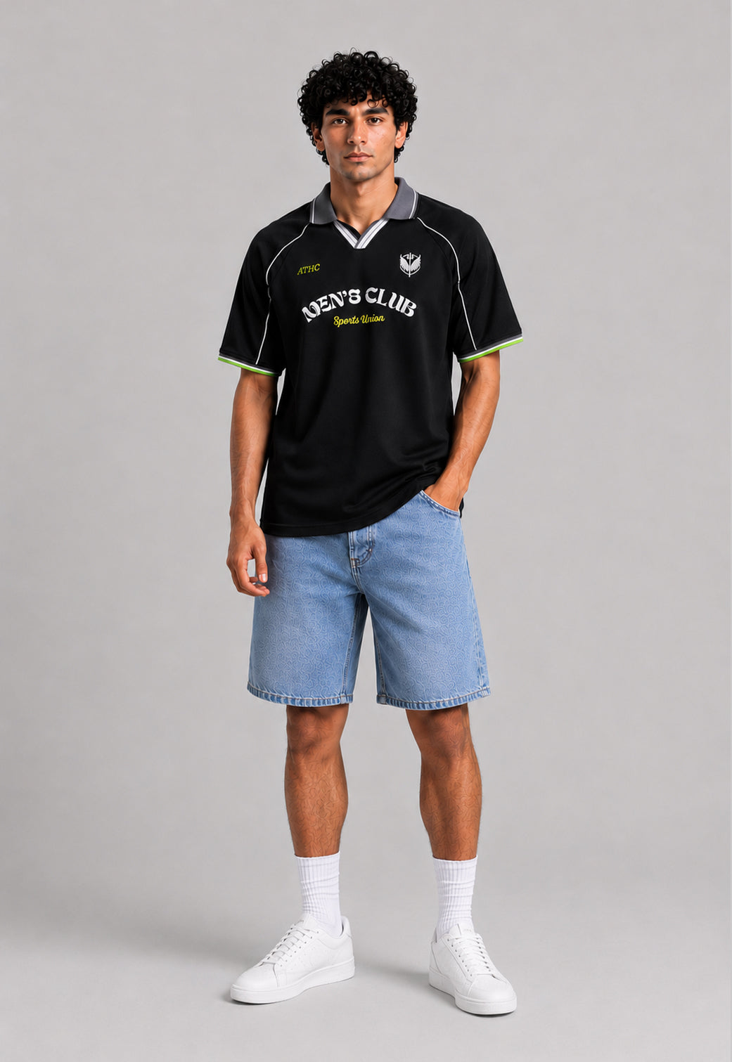 over size polo shirt
