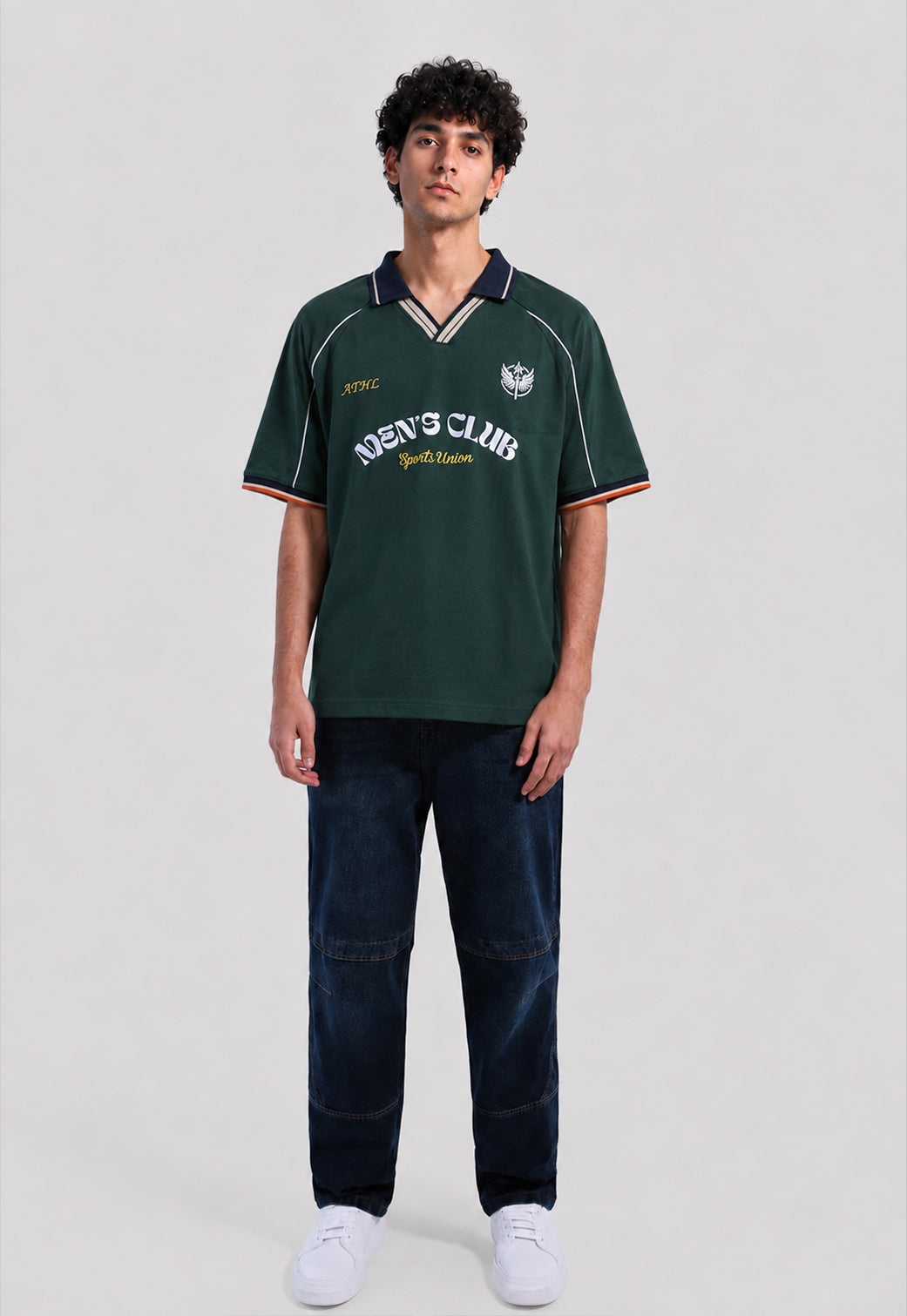 over size polo shirt