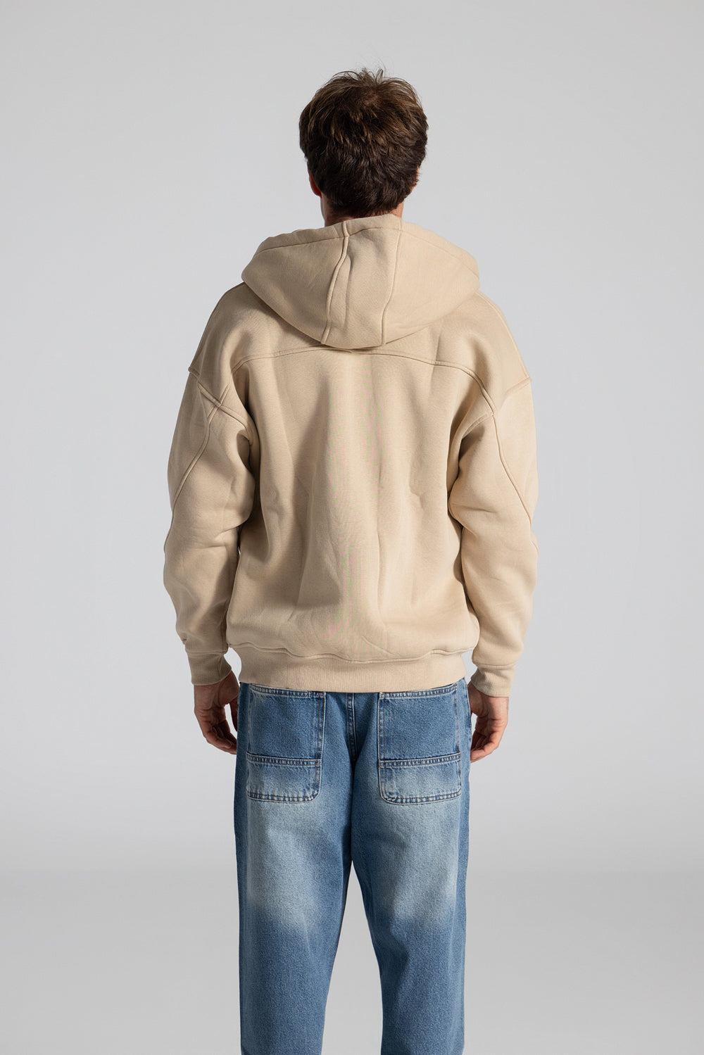 Basic Full Zipper Hoodie Sweatshirt
