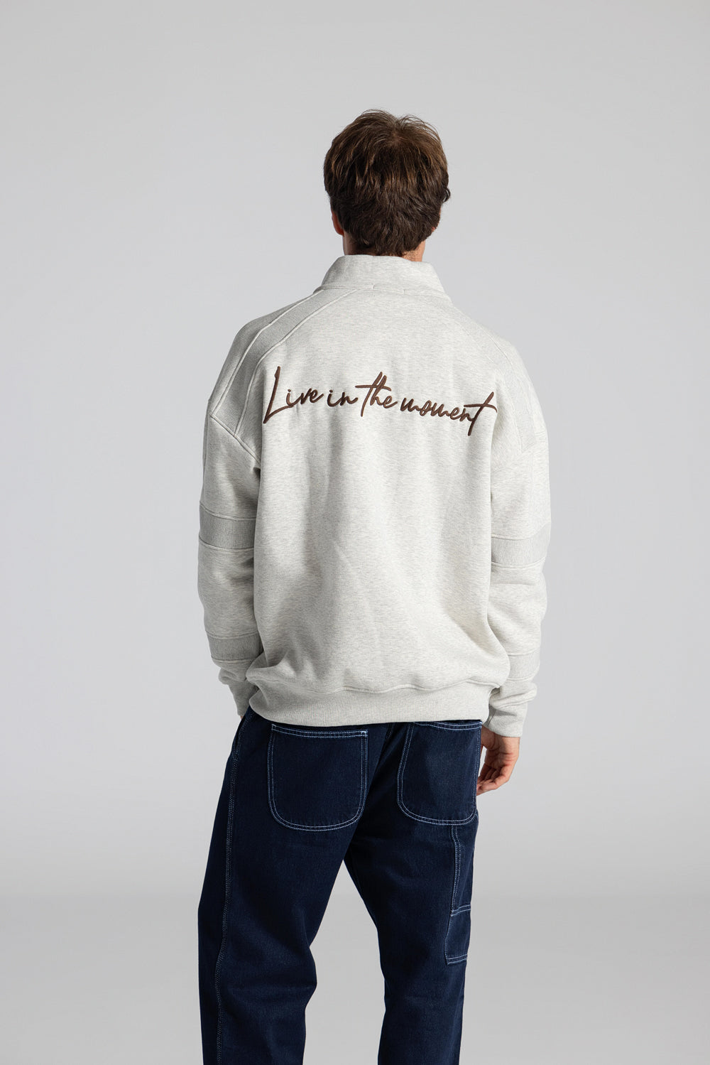 Basic Haif Zipper Sweatshirt