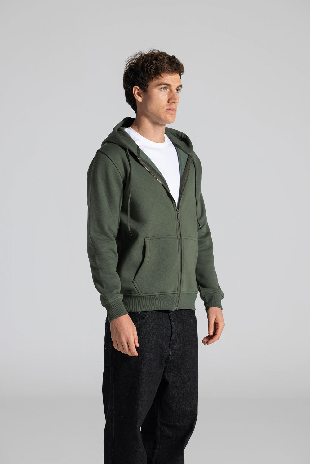 Basic Full Zipper Sweatshirt