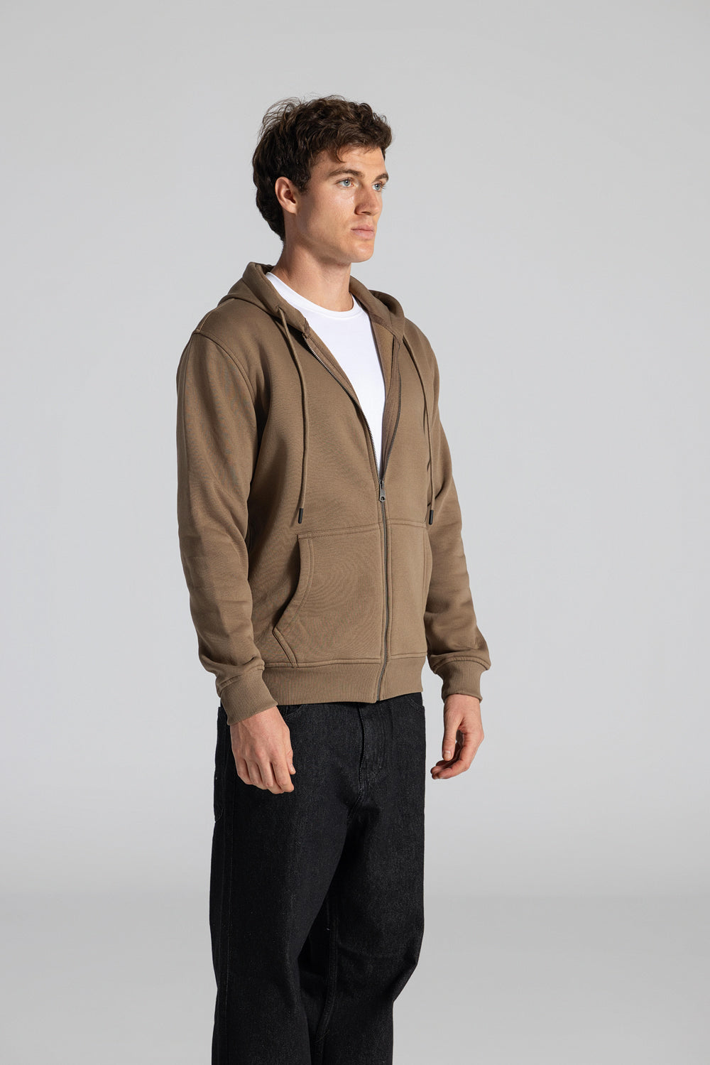Basic Full Zipper Sweatshirt