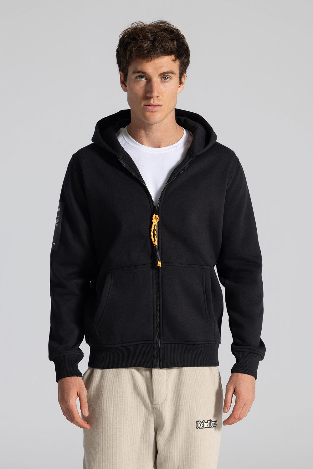 Basic Full Zipper Hoodie Sweatshirt