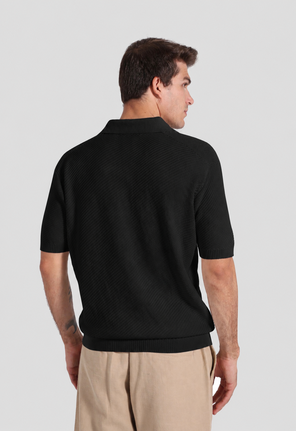 Knitted Polo Shirt