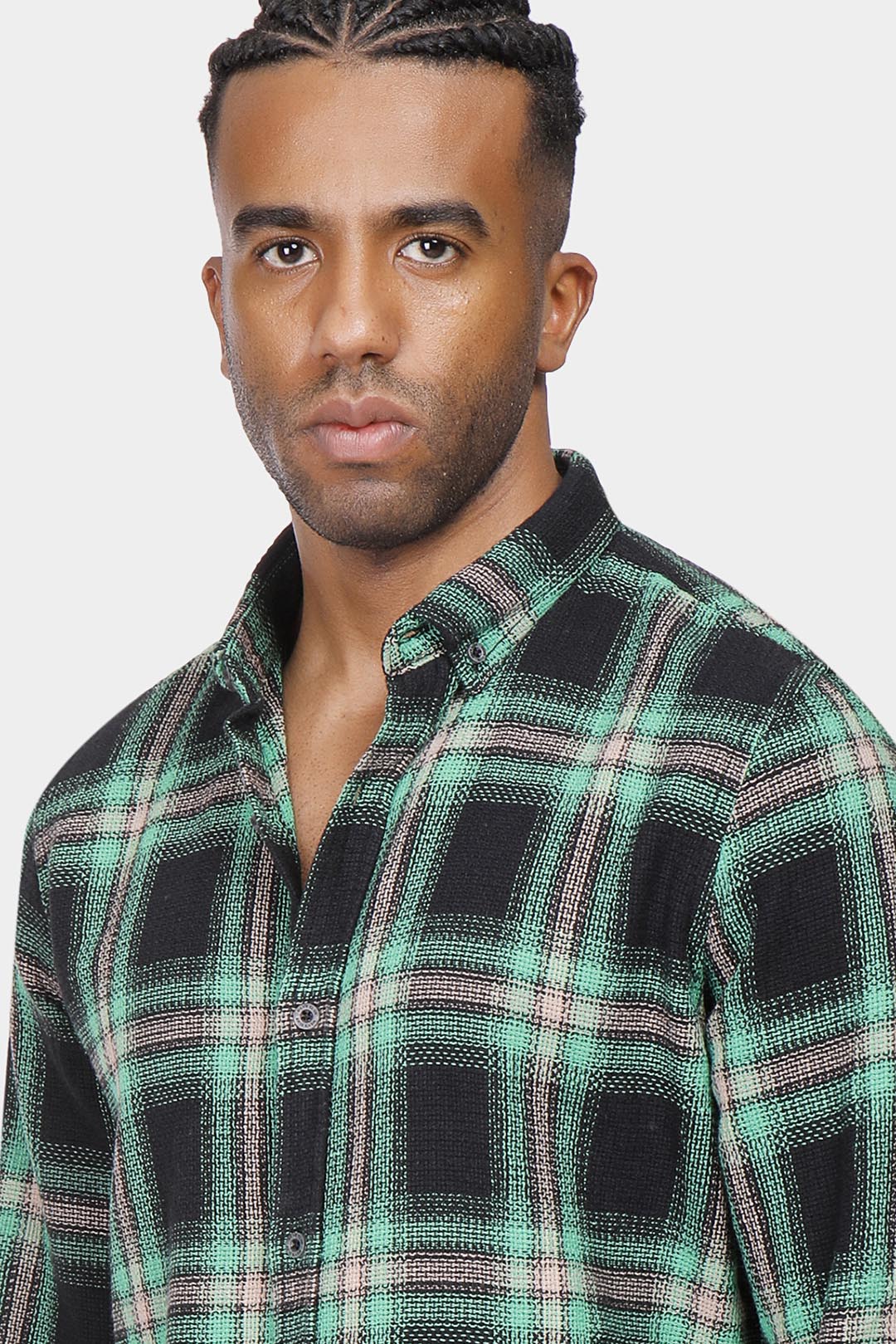 Red Checked Slim Fit Shirt