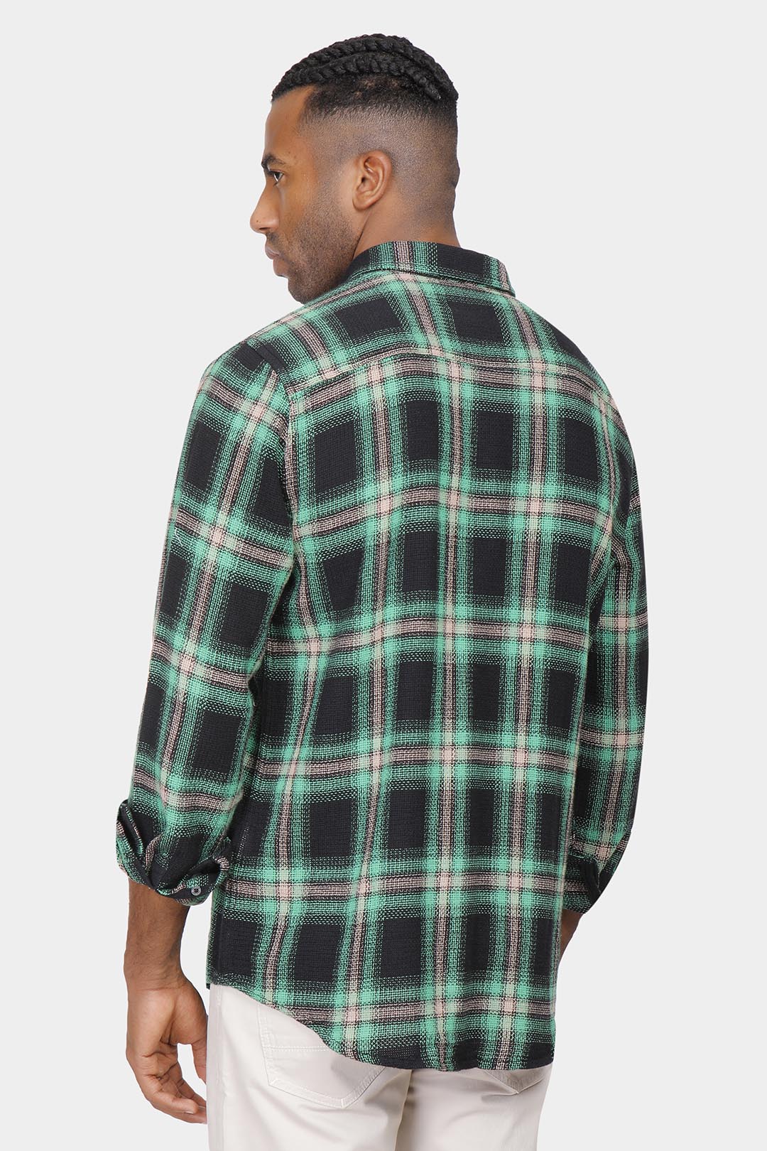 Red Checked Slim Fit Shirt