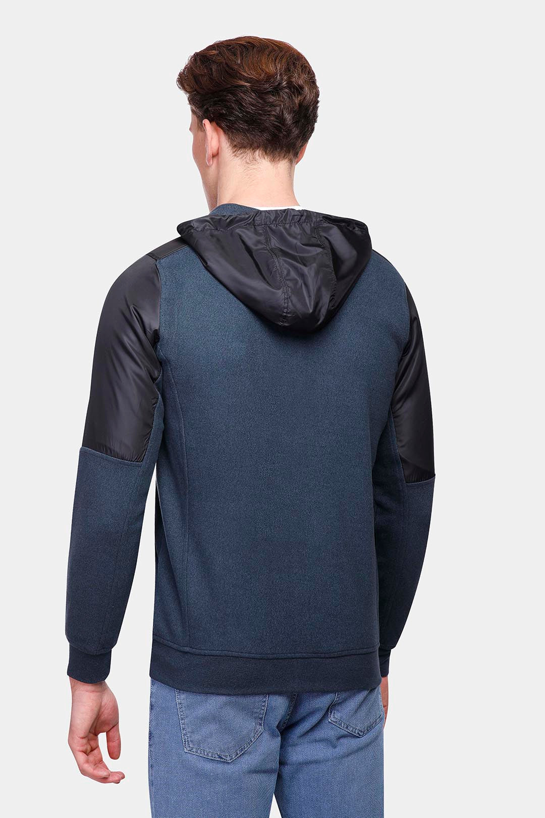 Grey Full Zipper Hoodei Sweatshirt