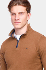 Camel Zipper Sweatshirt