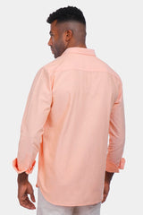 Orange Soft Oxford Slim Fit Shirt