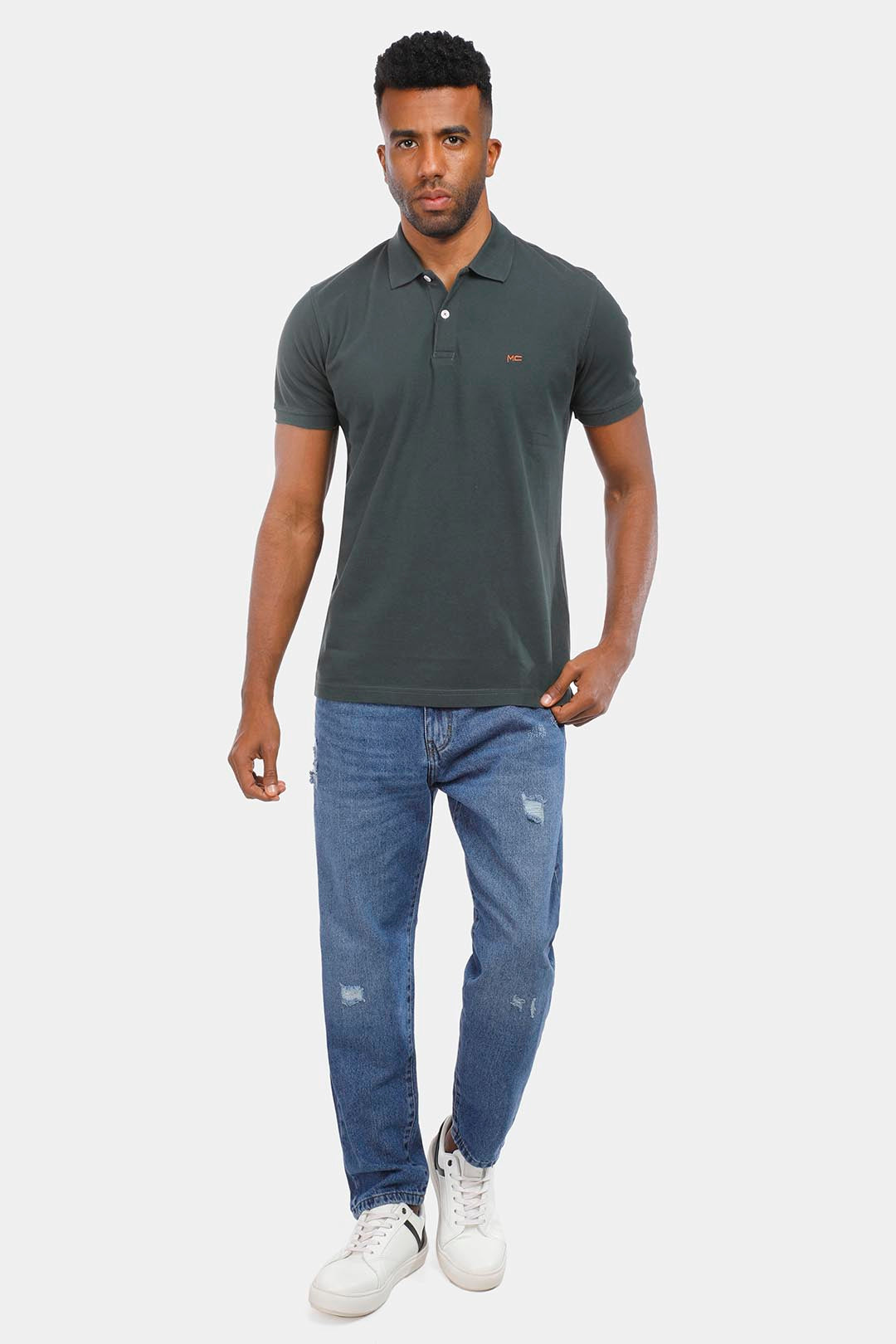 oily slim fit polo shirt