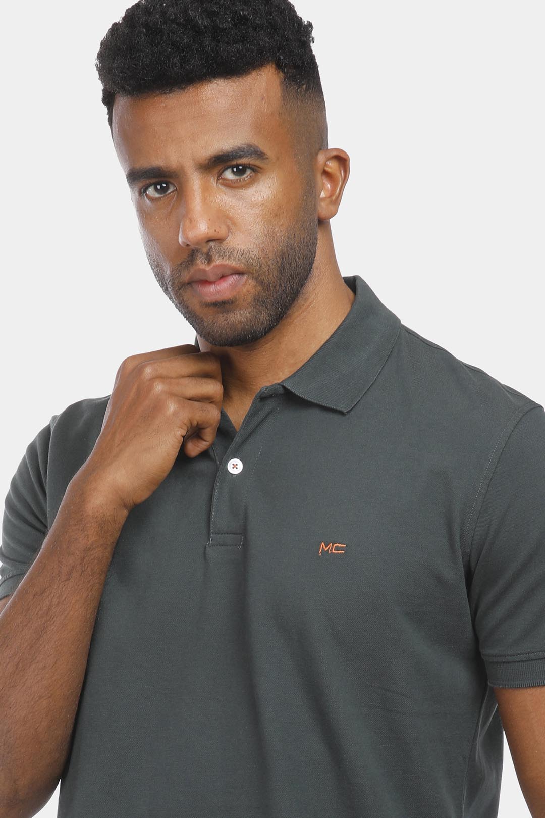 oily slim fit polo shirt
