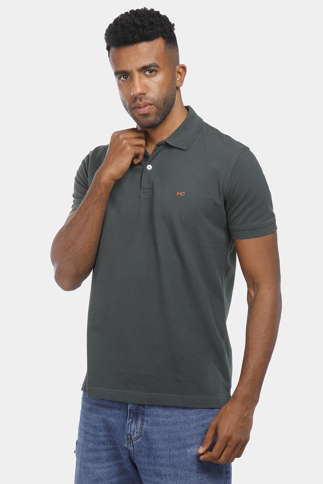 oily slim fit polo shirt