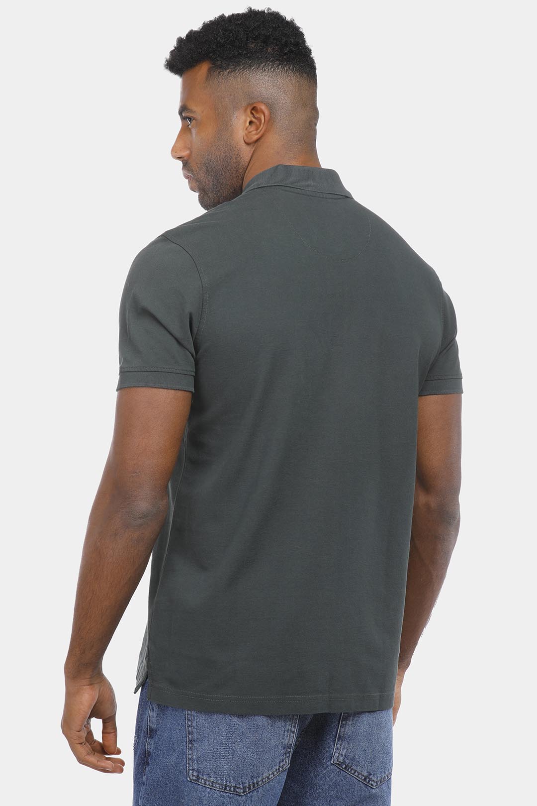 oily slim fit polo shirt