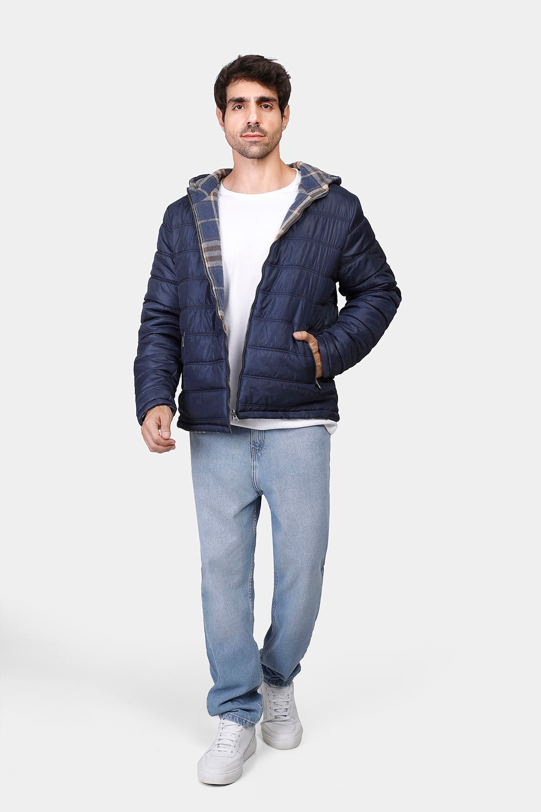 slim fit double face jacket