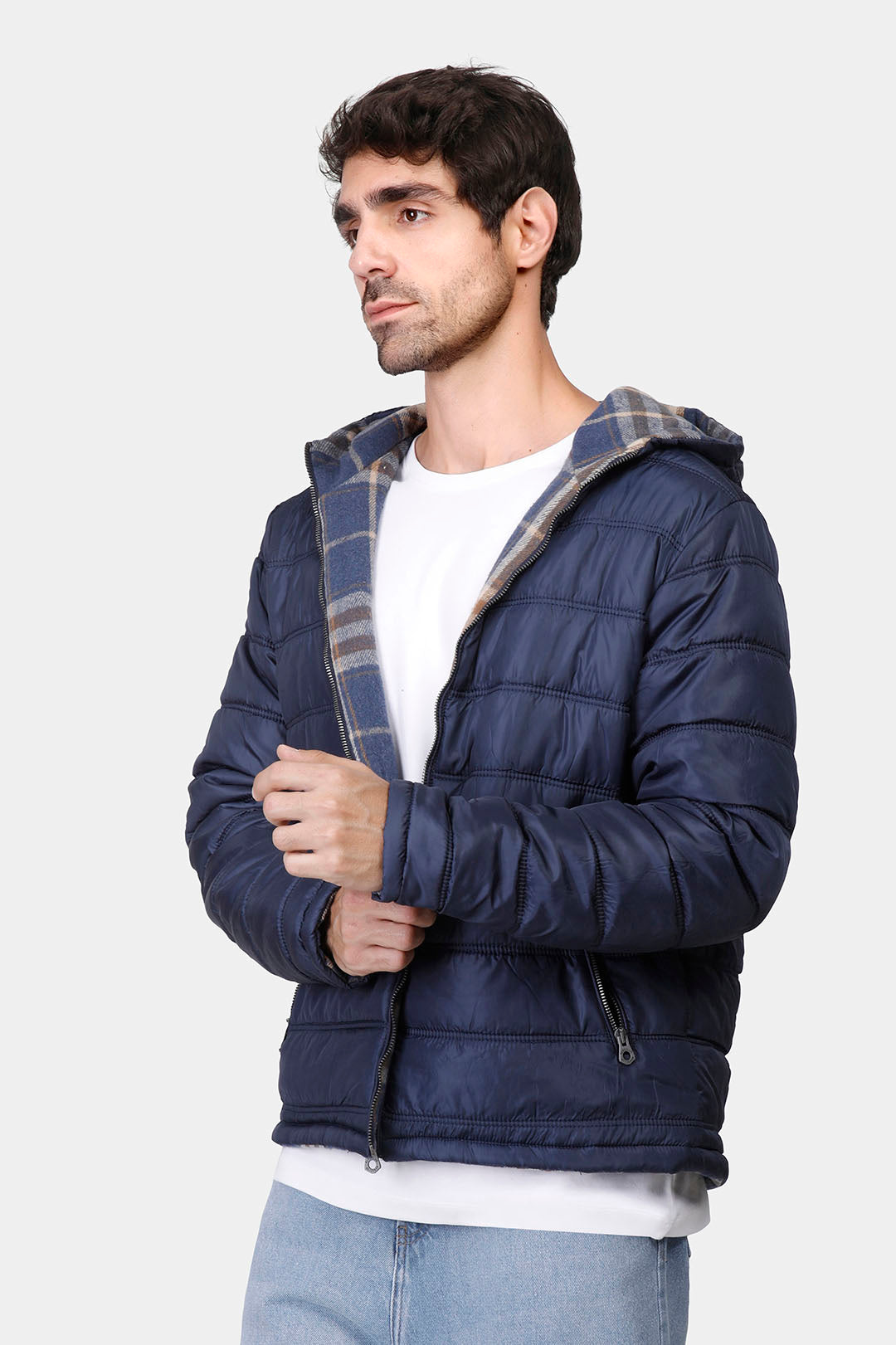 slim fit double face jacket