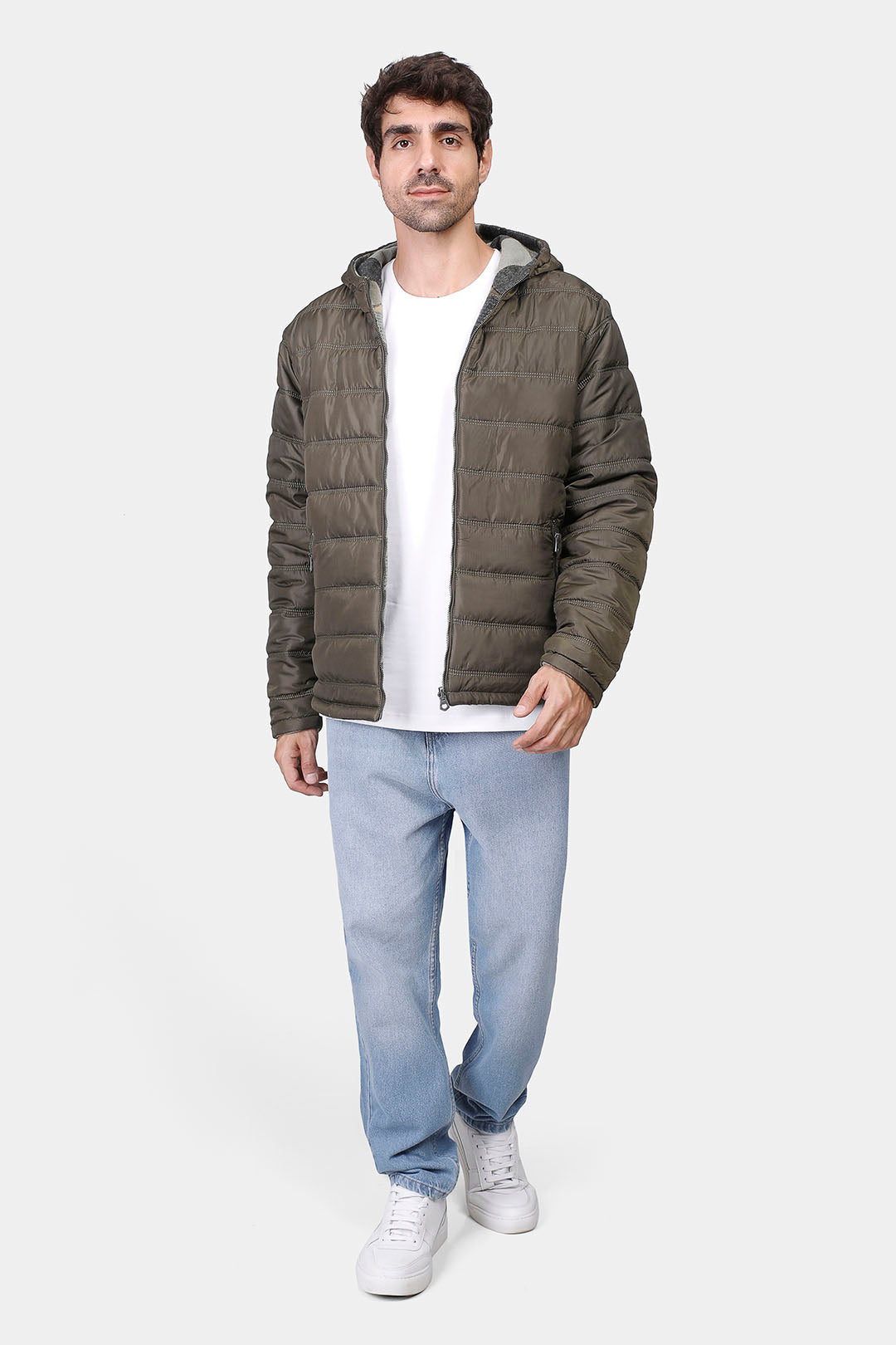 slim fit double face jacket