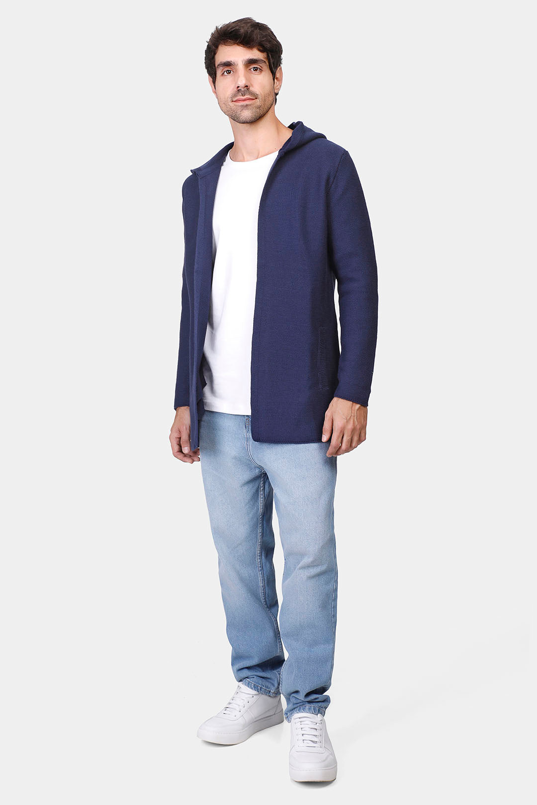 cardigan hoodie slim fit pullover