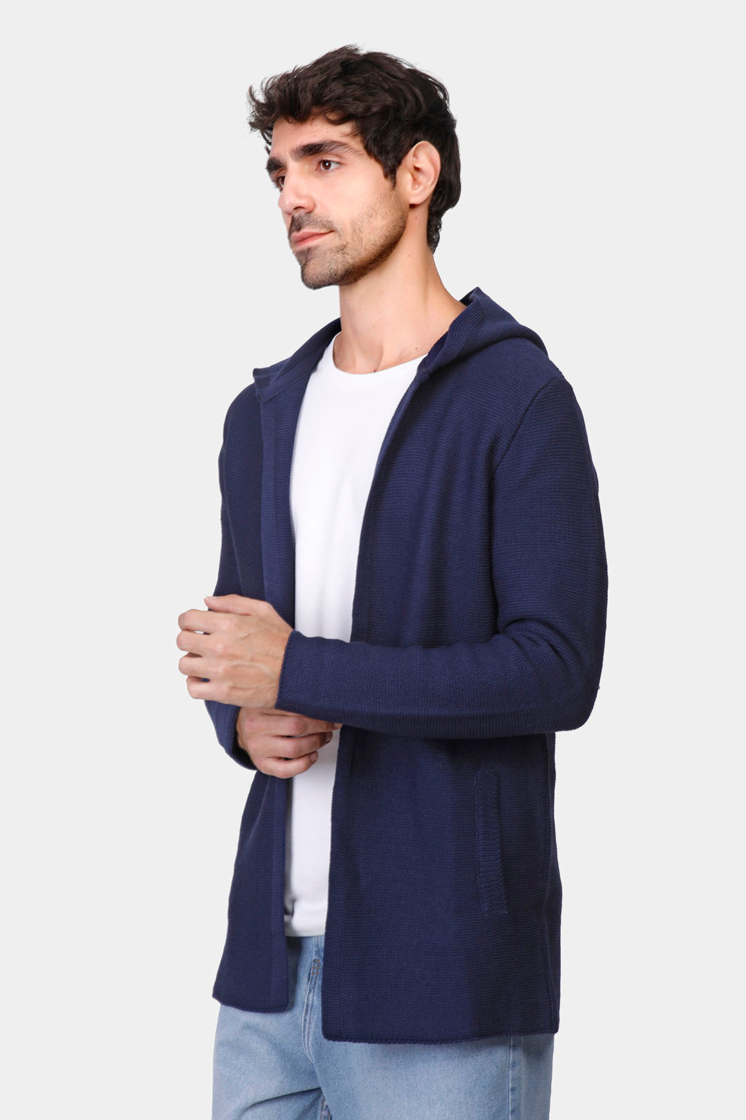cardigan hoodie slim fit pullover