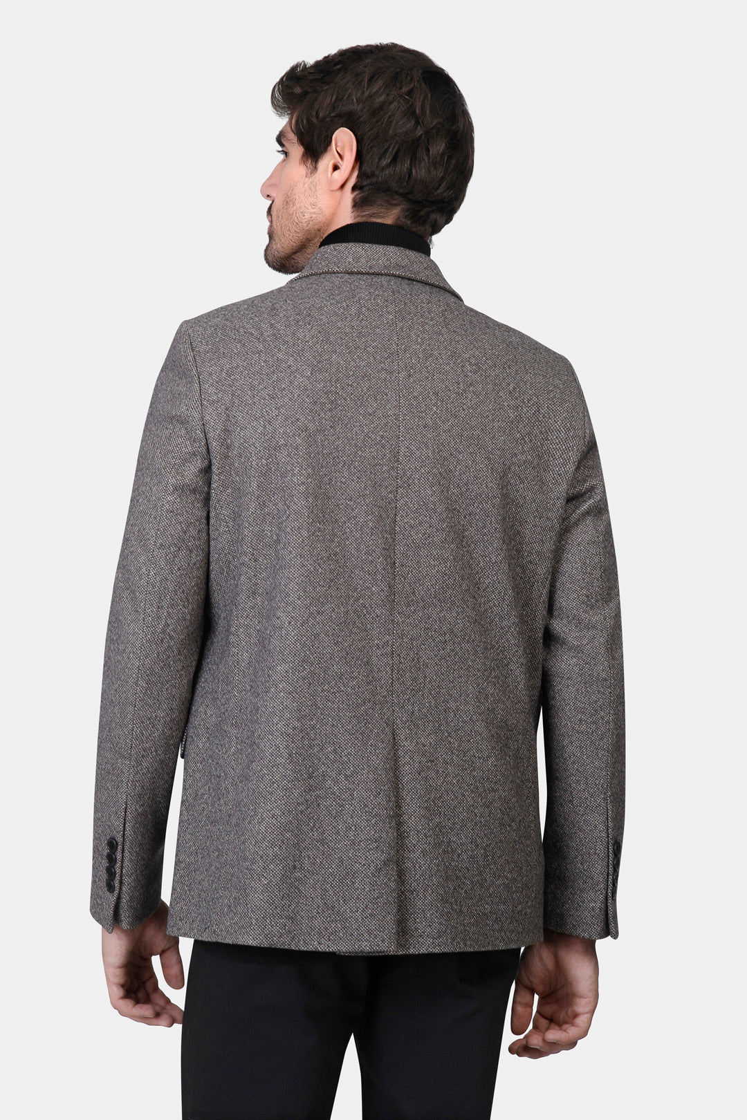 black checked over size shirt jacket