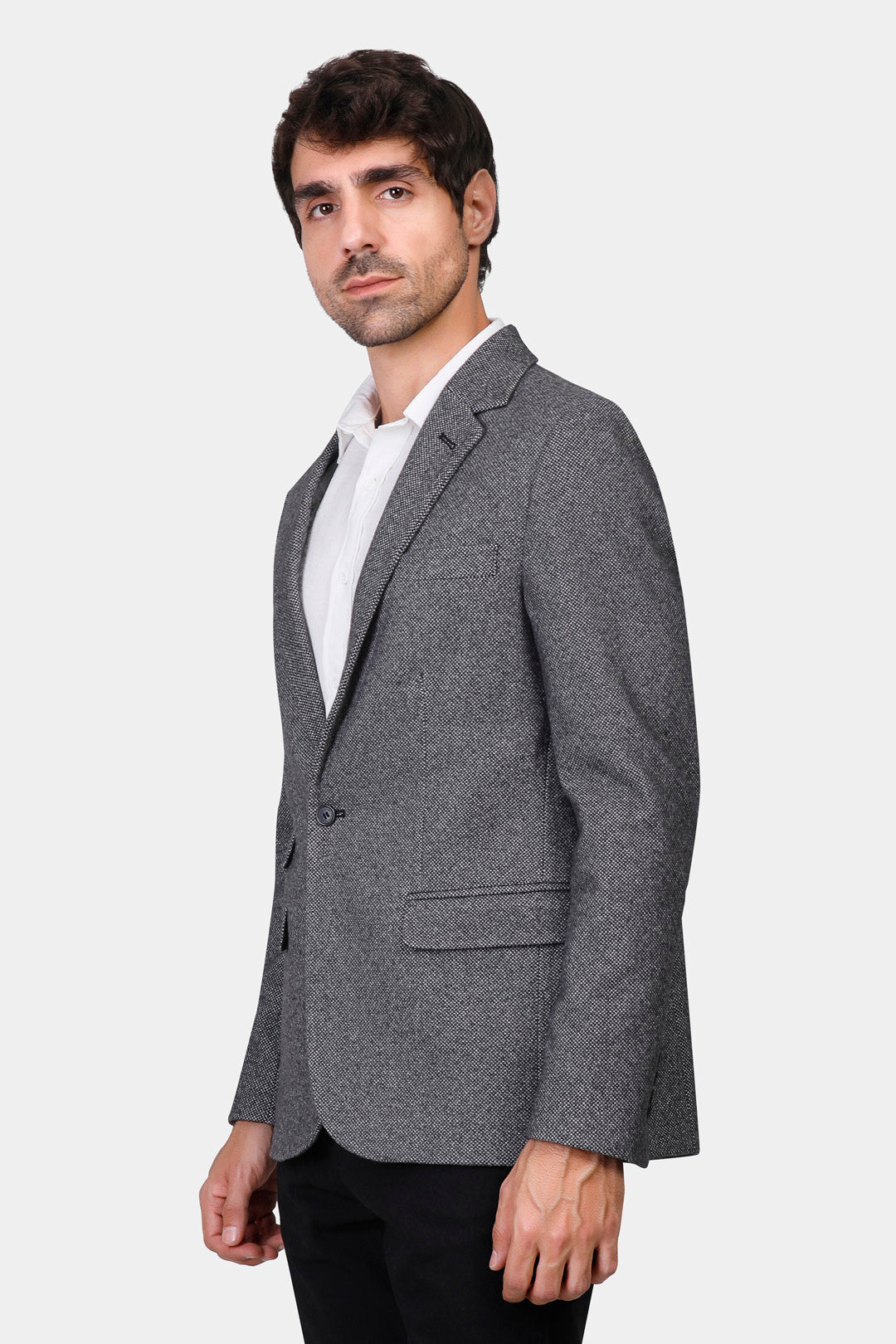 black checked over size shirt jacket