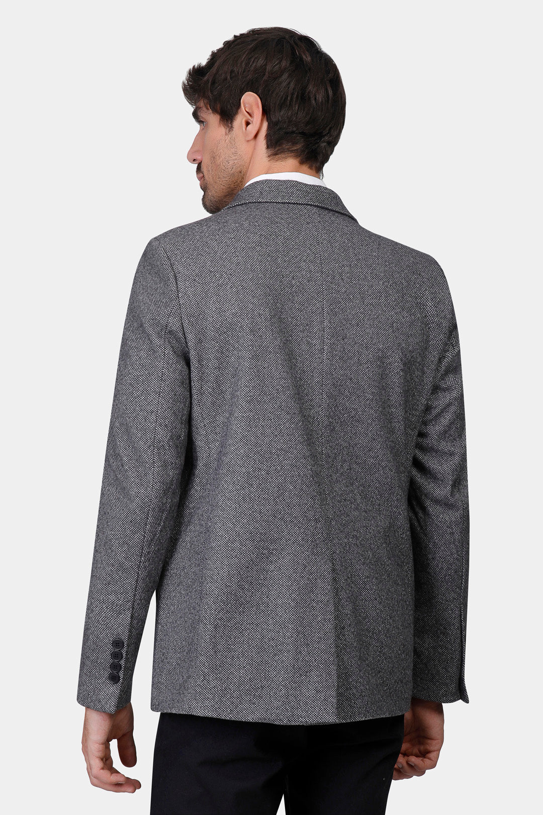 black checked over size shirt jacket