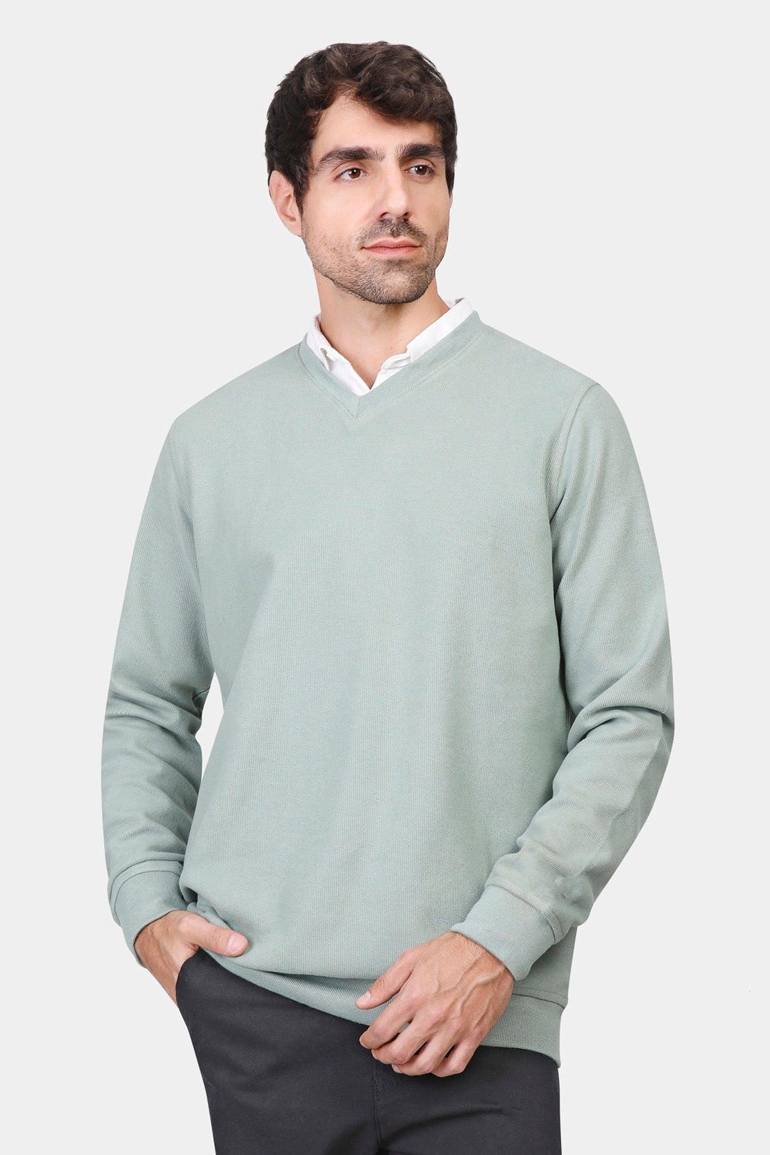 v neck sweatshirt