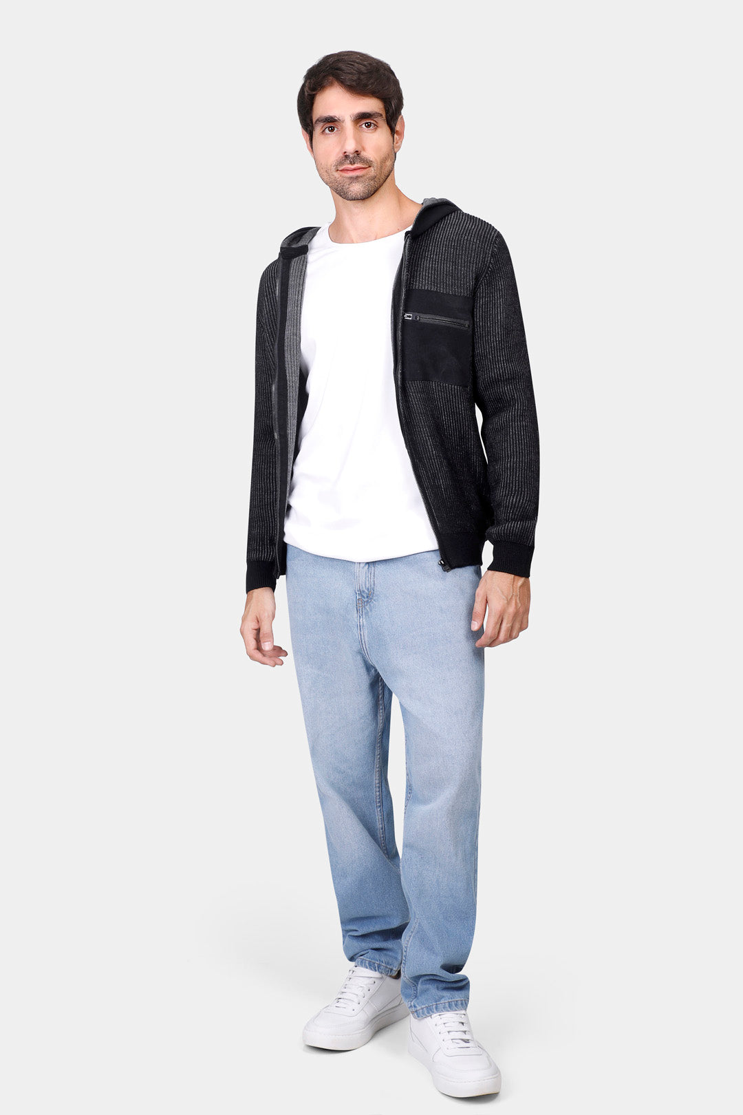 full zipper hoodie pullover