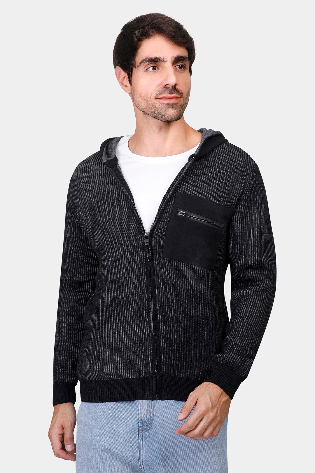 full zipper hoodie pullover