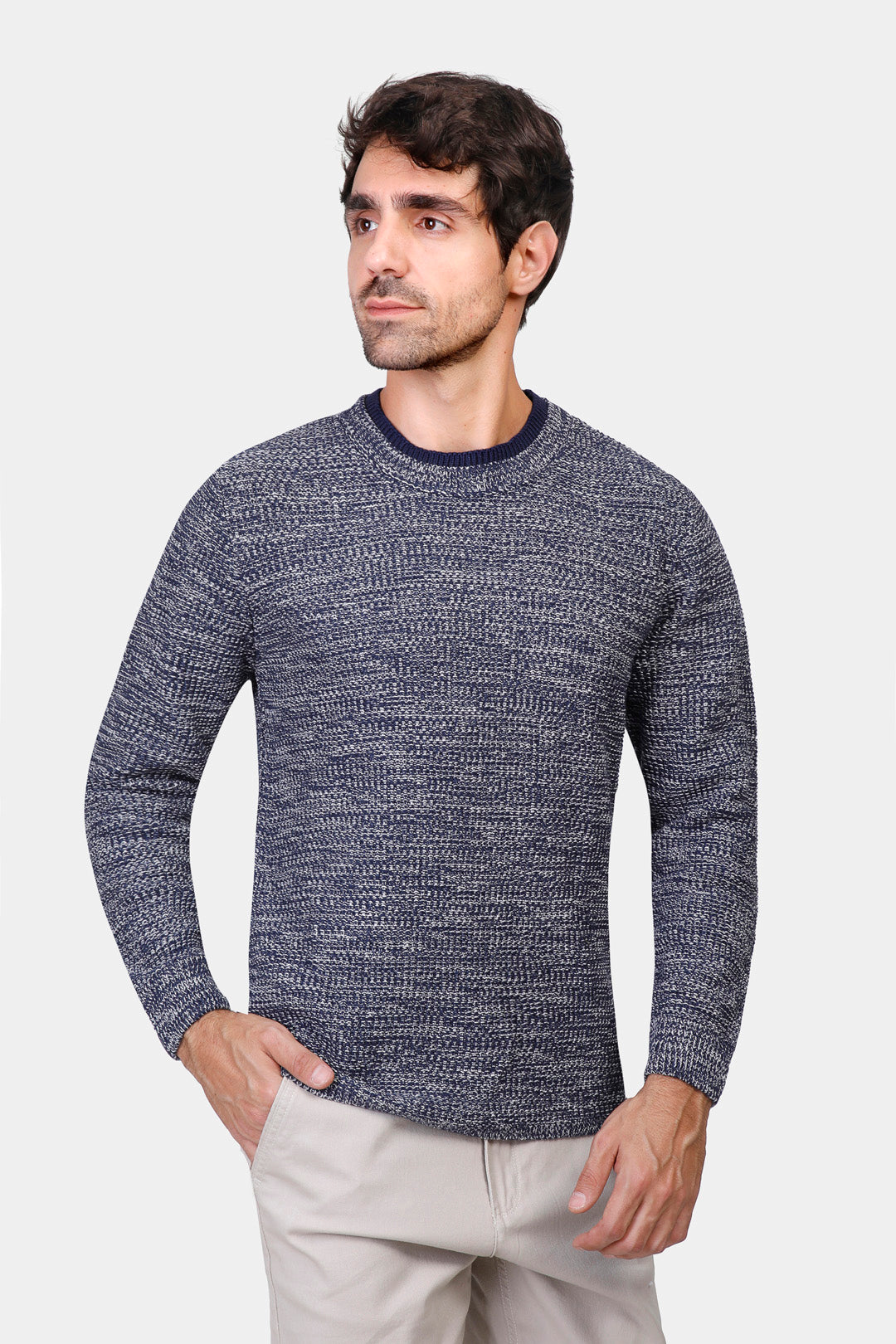 slim fit crew neck sweatshirt