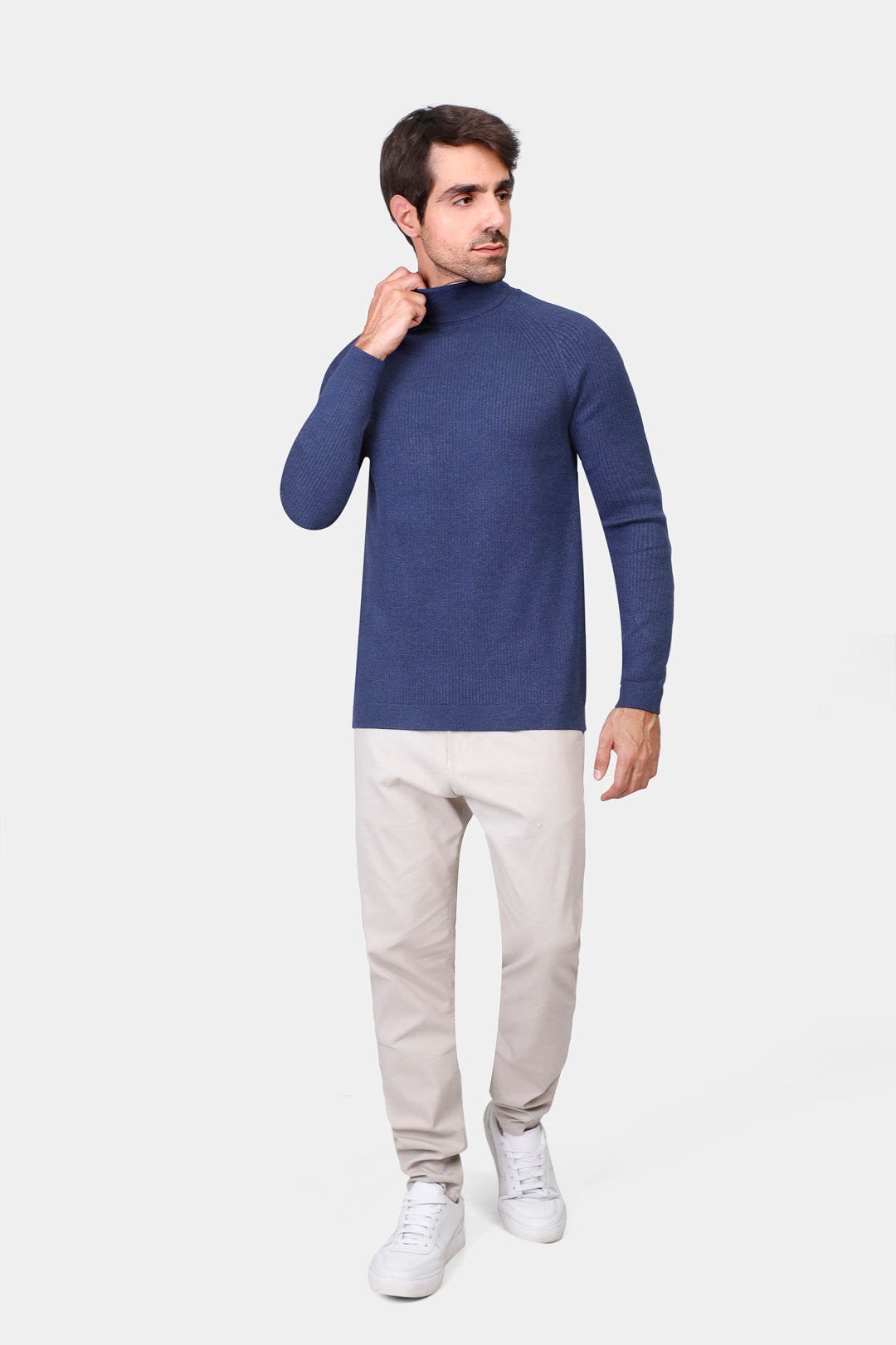 turtle neck slim fit pullover