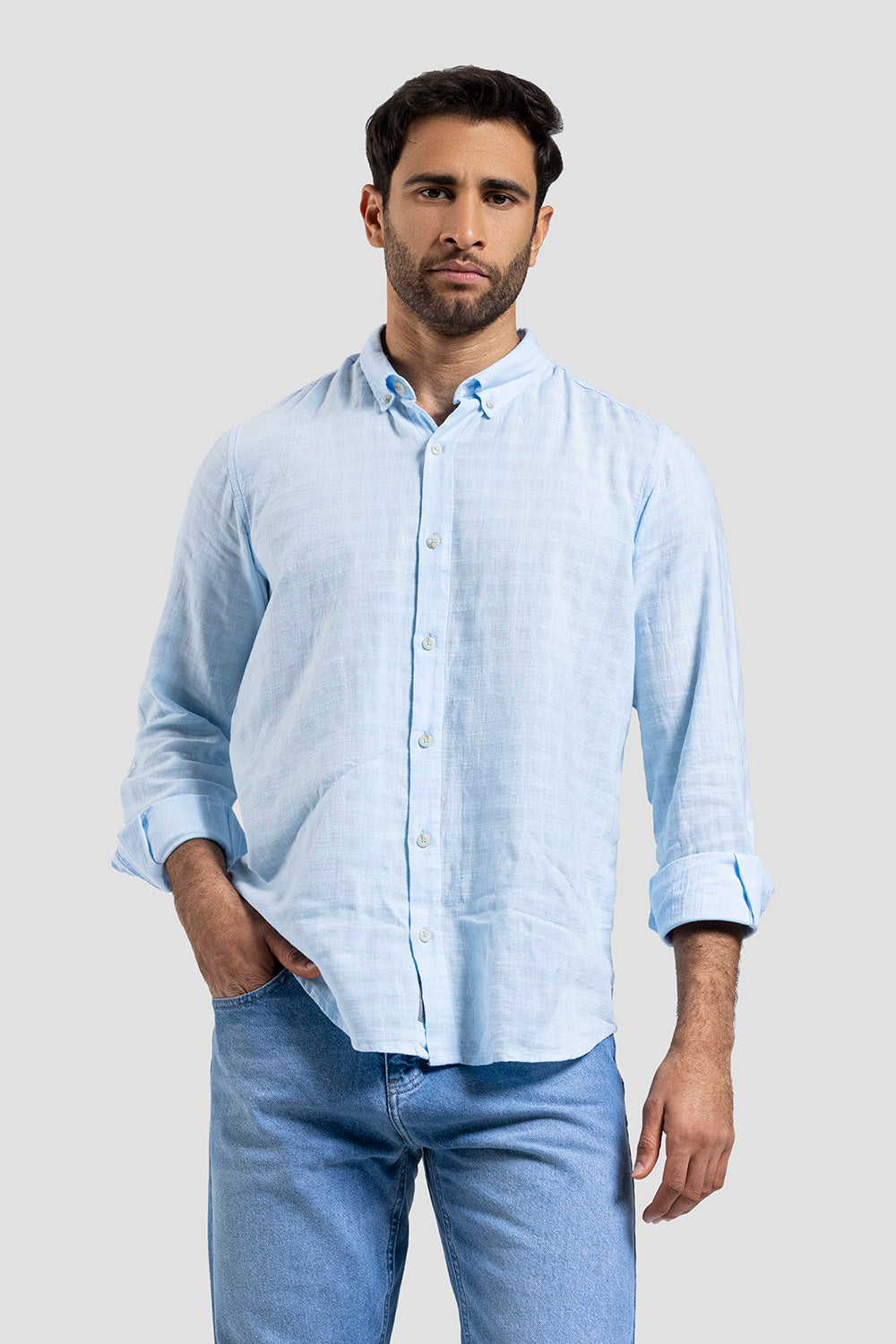 Slim Fit Solid Shirt