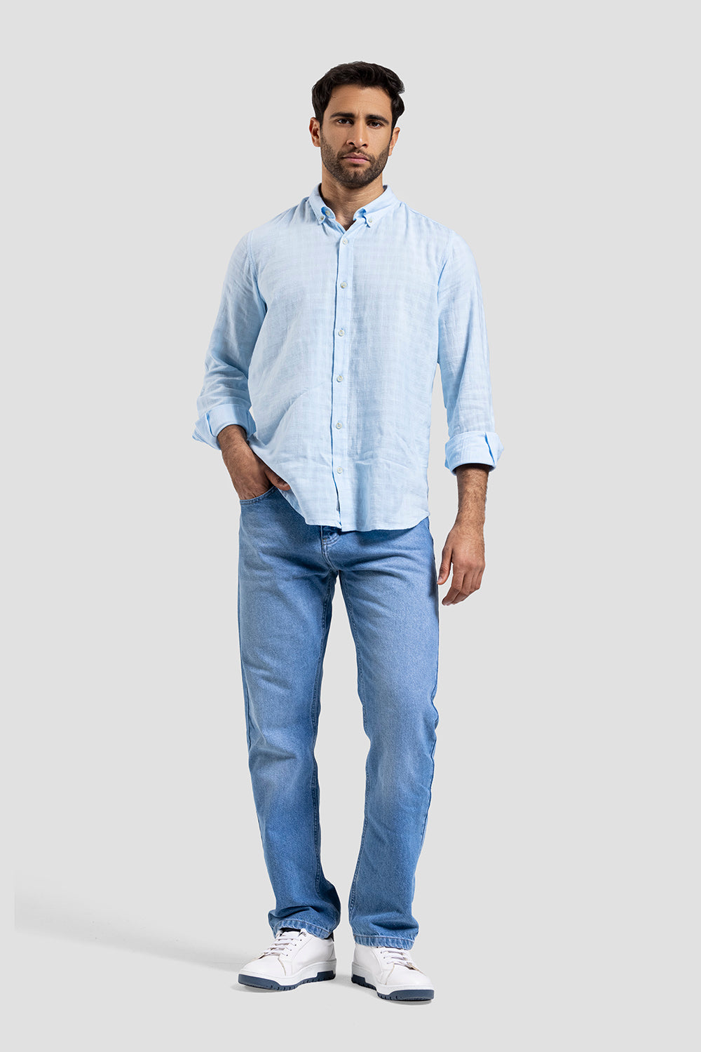 Slim Fit Solid Shirt
