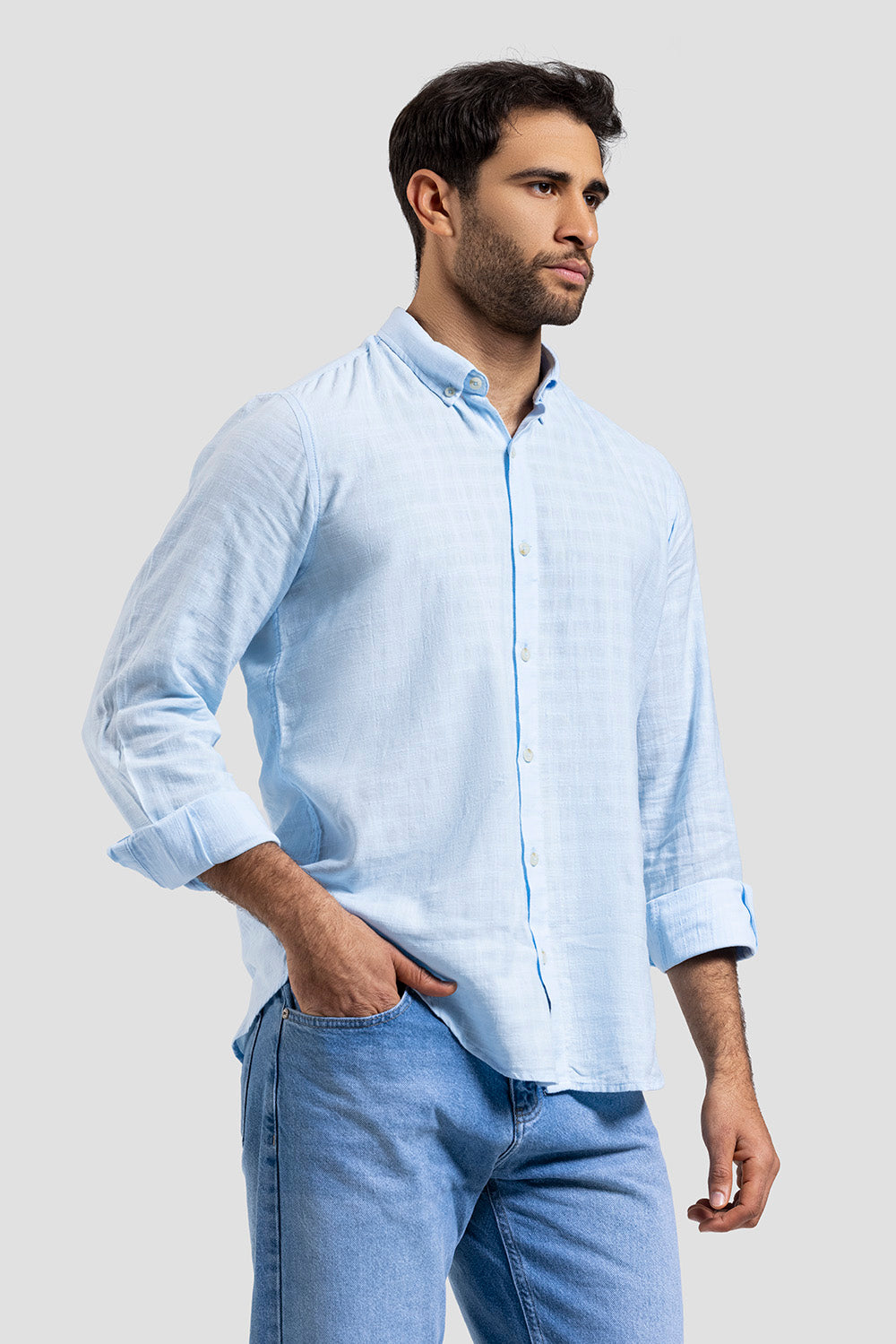 Slim Fit Solid Shirt