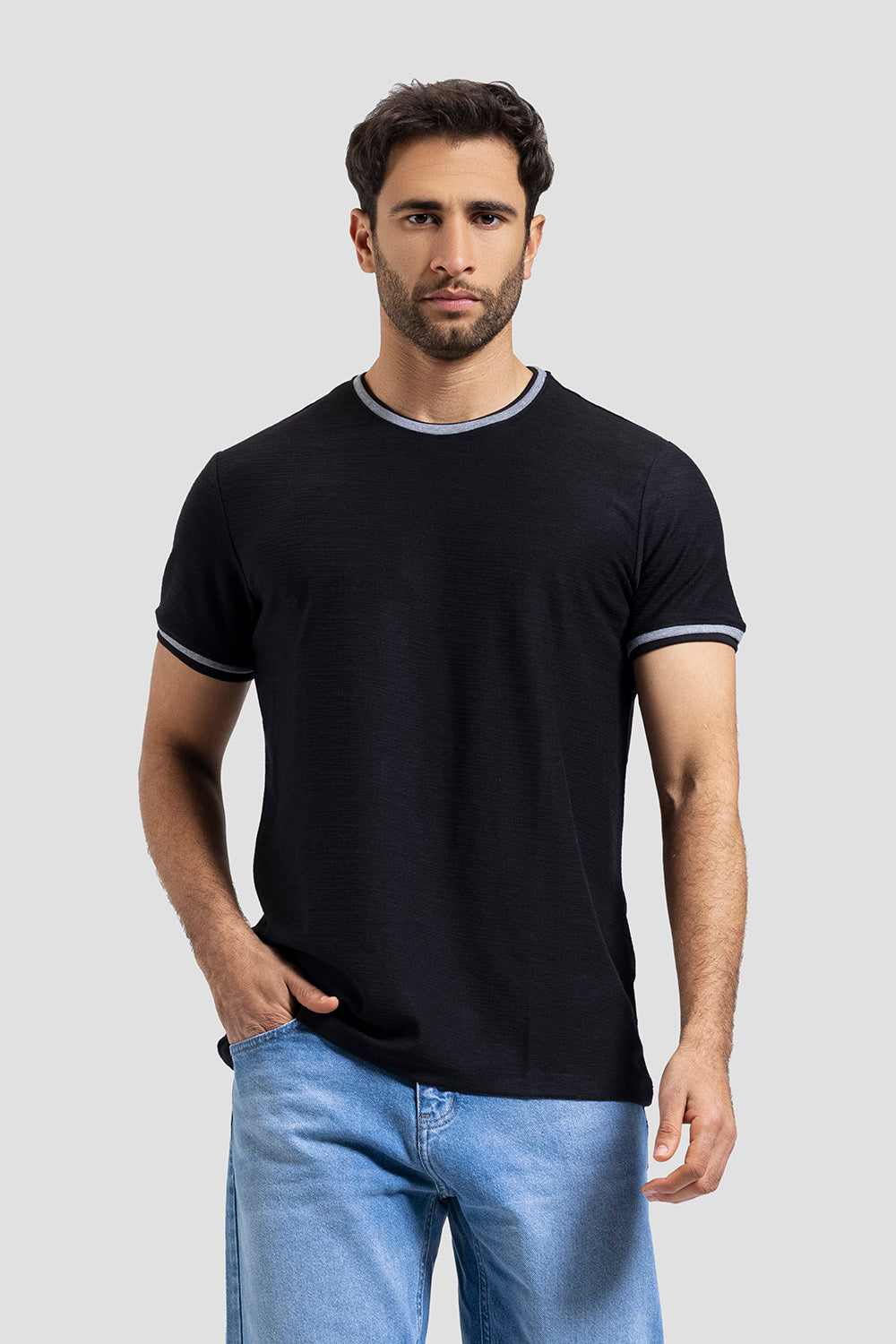 Crew Neck Knitted T-shirt