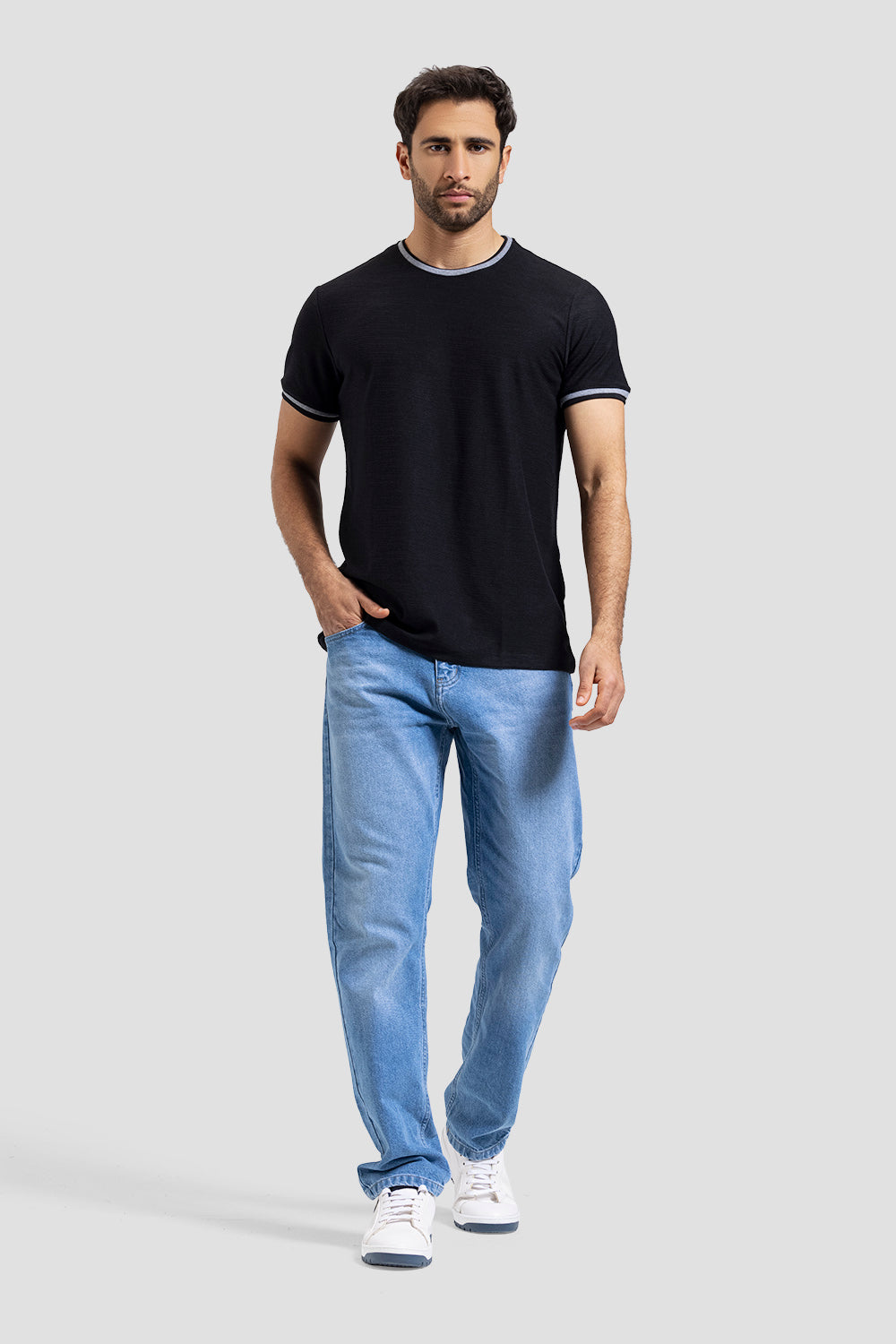 Crew Neck Knitted T-shirt